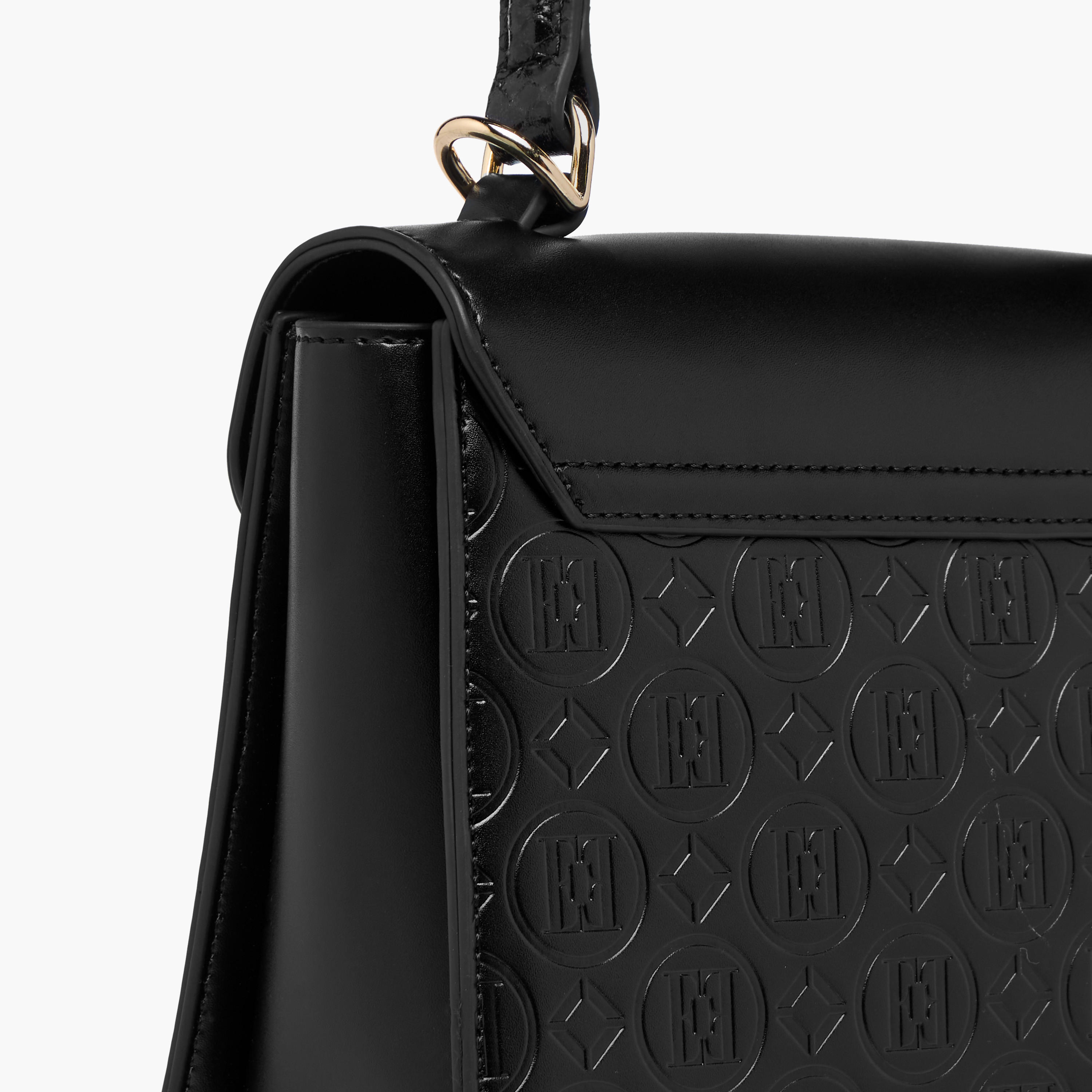 Elle Monogram Embossed Satchel Bag with Top Handle-women-bagsandwallets-handbags-image-6