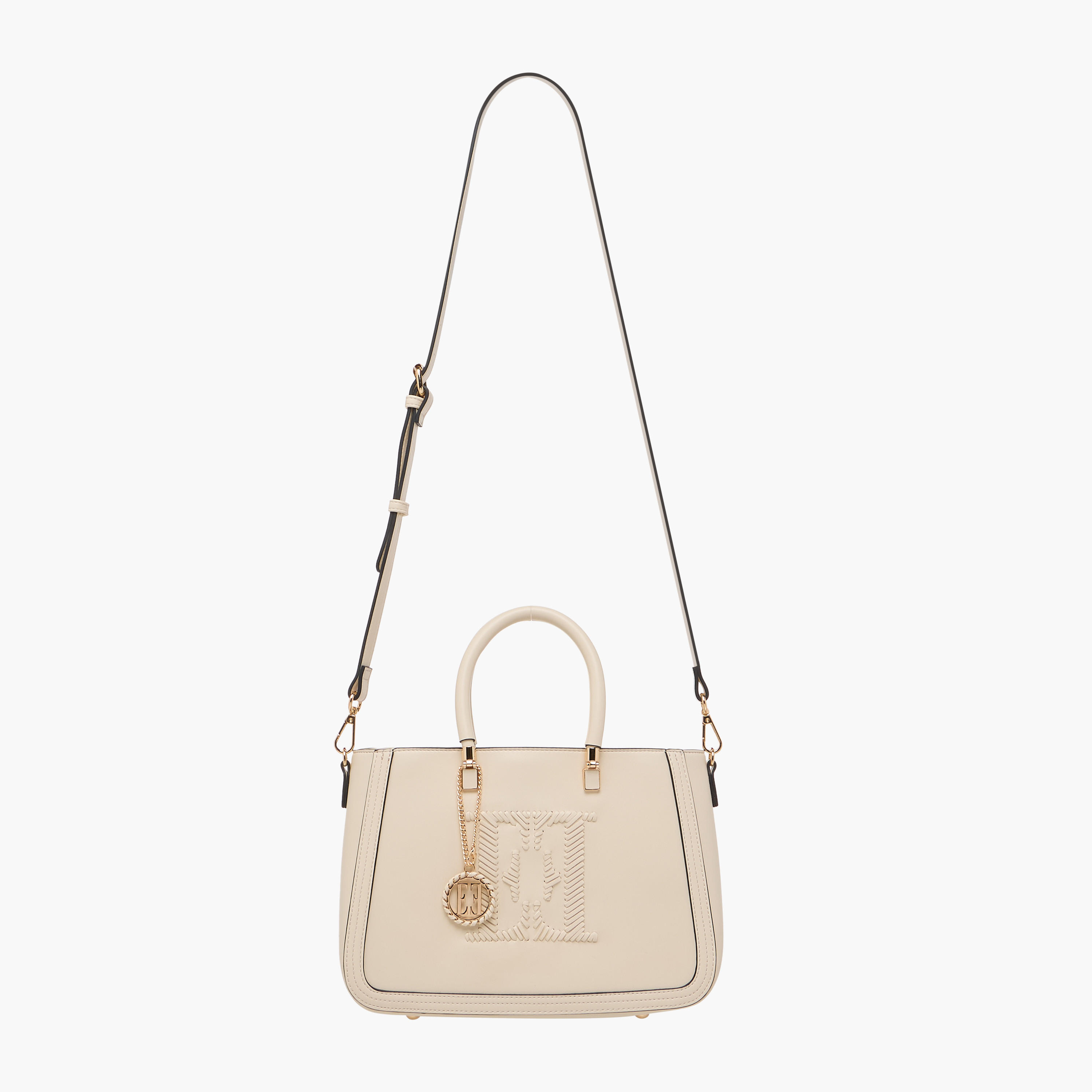 Elle Stitch Detail Tote Bag with Zip Closure-women-bagsandwallets-handbags-image-4