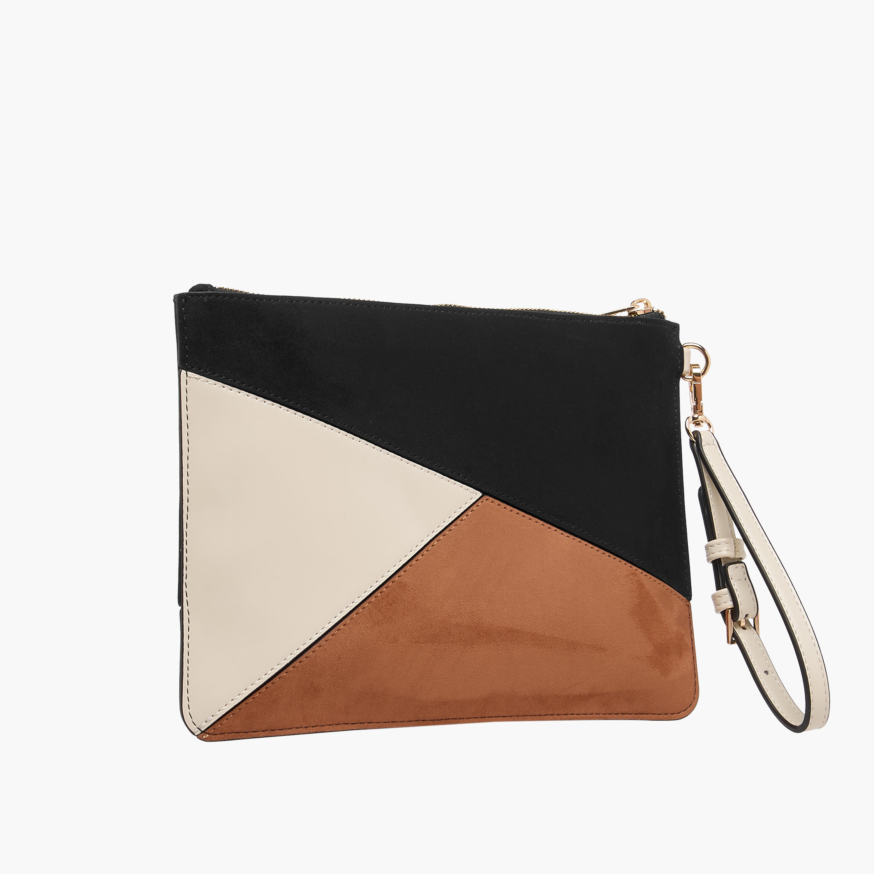 شنطة كلاتش بقوالب ملونة وسحاب إغلاق وحزام معصم من إيل-women-bagsandwallets-handbags-image-2