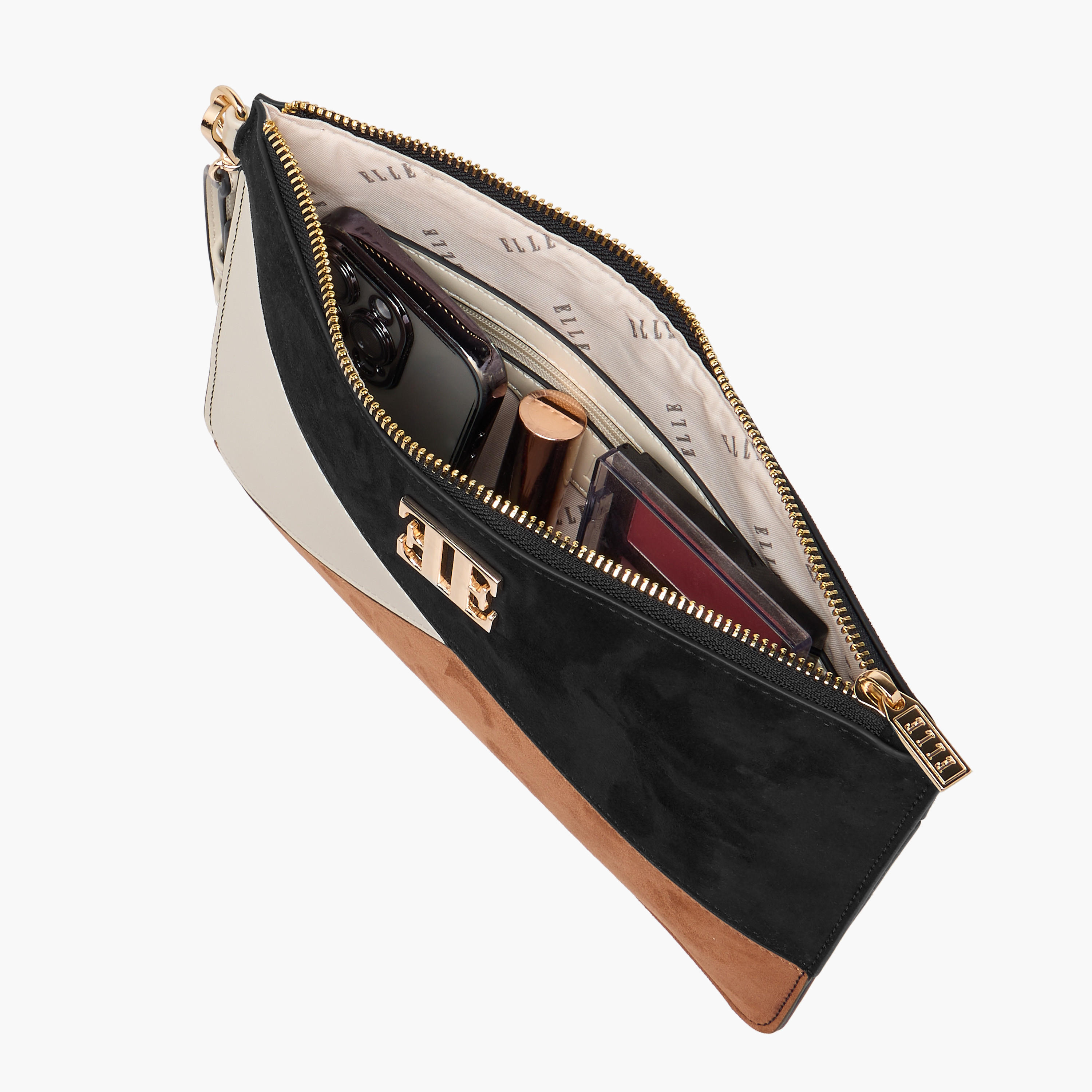 شنطة كلاتش بقوالب ملونة وسحاب إغلاق وحزام معصم من إيل-women-bagsandwallets-handbags-image-7