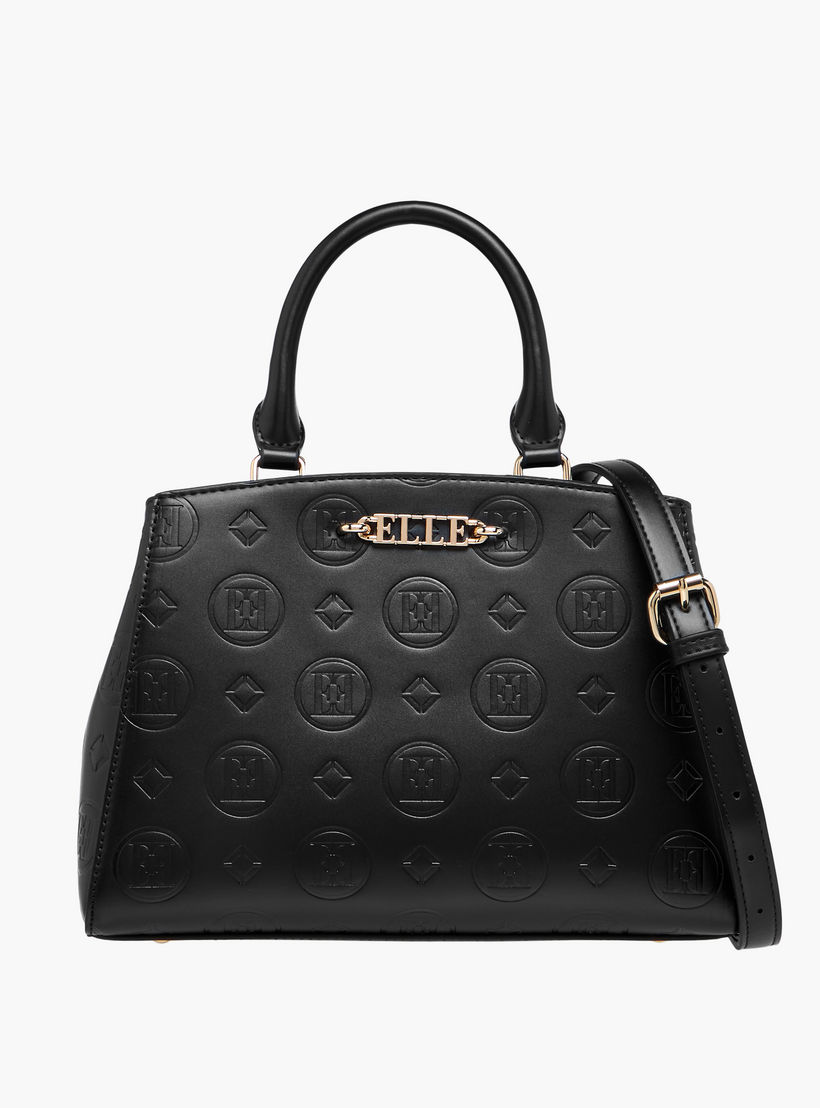 شنطة توتي بنقوش مونوجرام ومقبض مزدوج من إيل-women-bagsandwallets-handbags-image-1