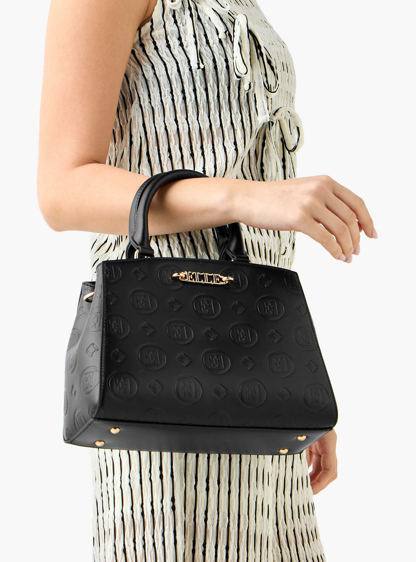 شنطة توتي بنقوش مونوجرام ومقبض مزدوج من إيل-women-bagsandwallets-handbags-image-3