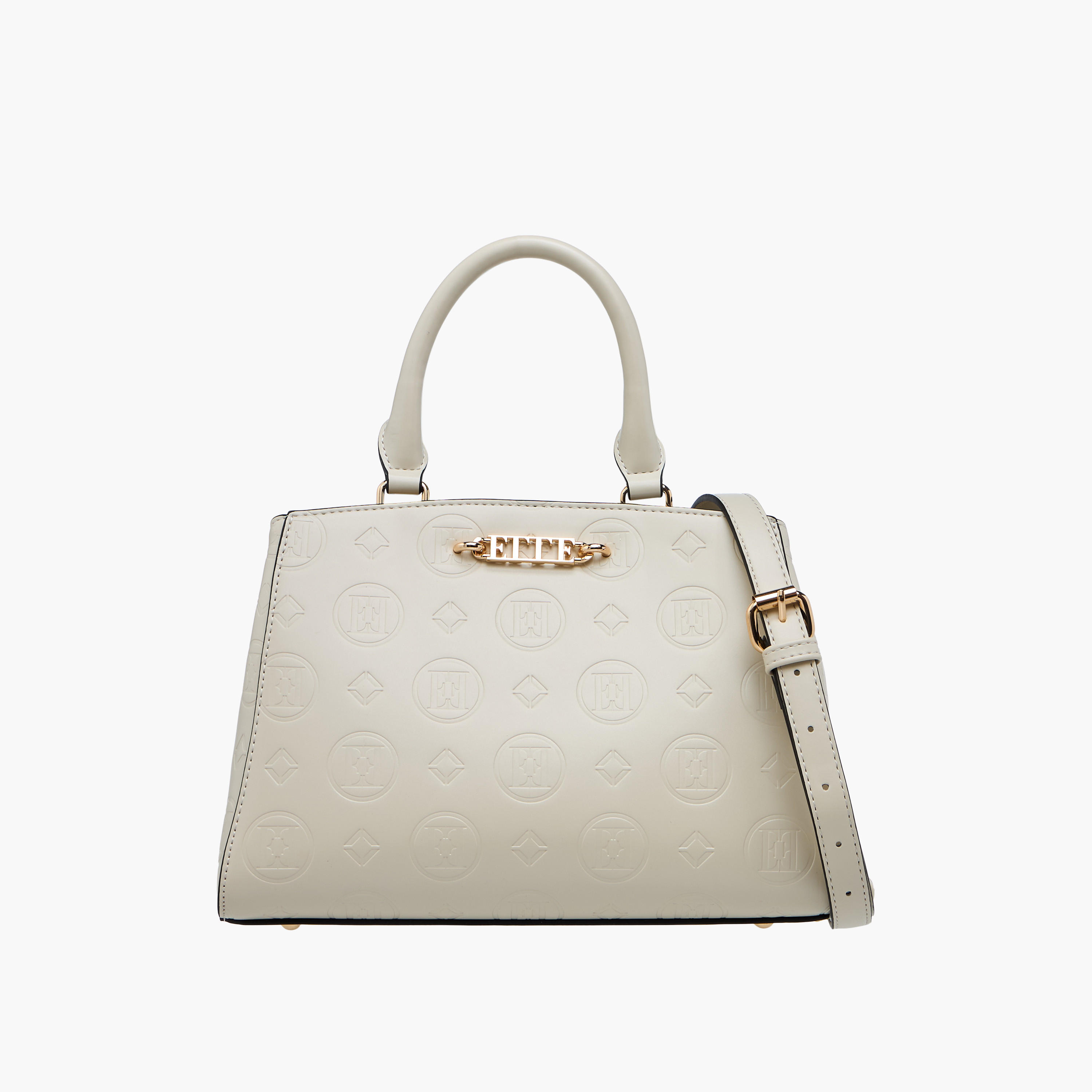 شنطة توتي بنقوش مونوجرام ومقبض مزدوج من إيل-women-bagsandwallets-handbags-image-1