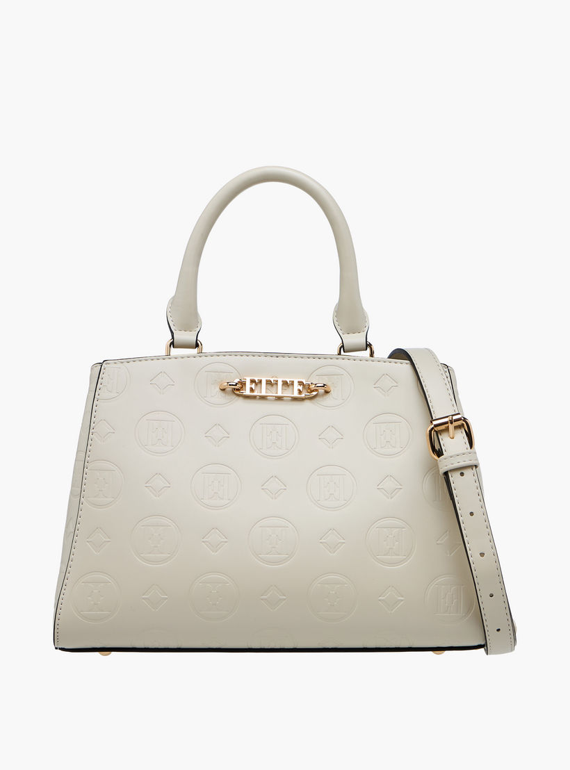 شنطة توتي بنقوش مونوجرام ومقبض مزدوج من إيل-women-bagsandwallets-handbags-image-1