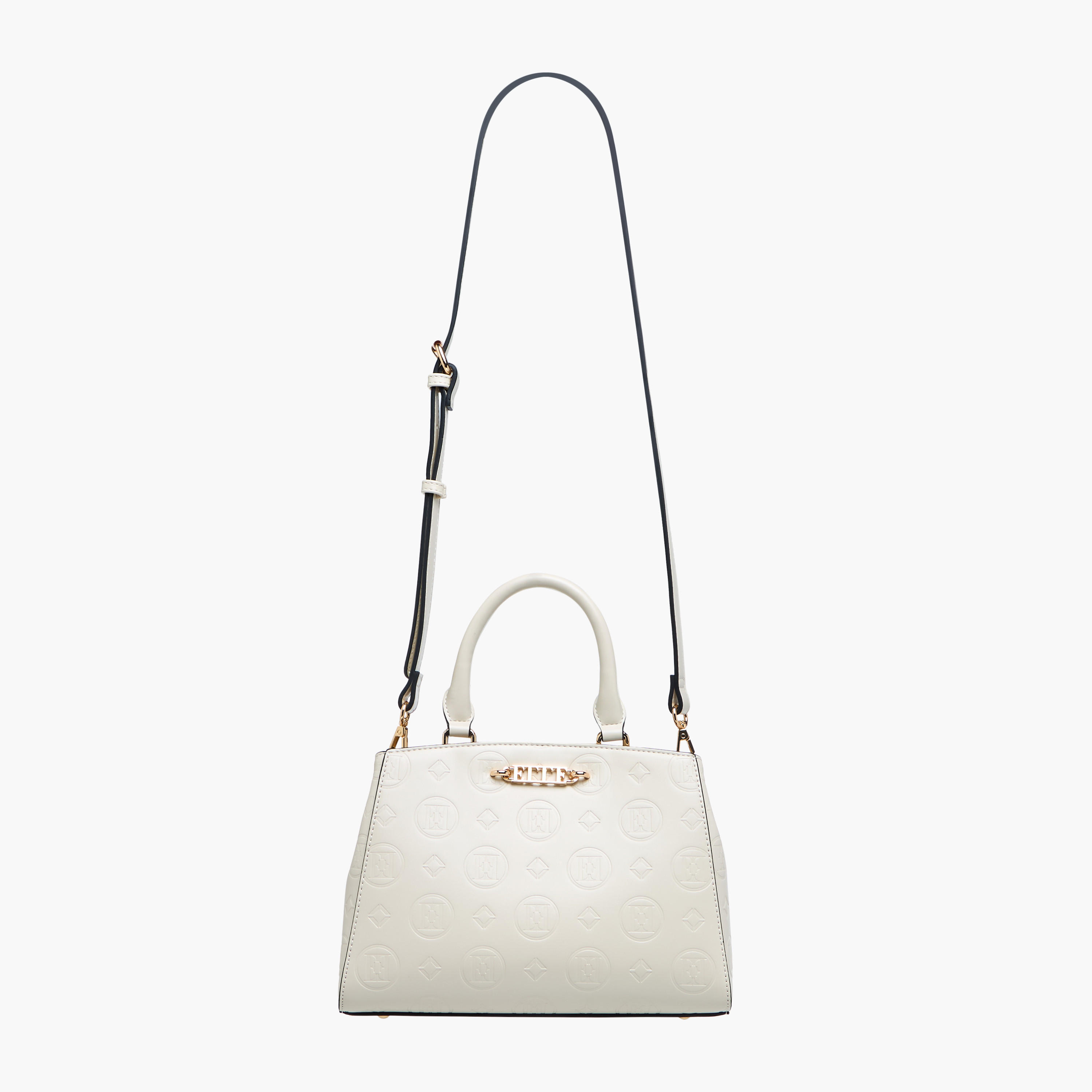 Elle Monogram Embossed Tote Bag with Double Handle-women-bagsandwallets-handbags-image-4