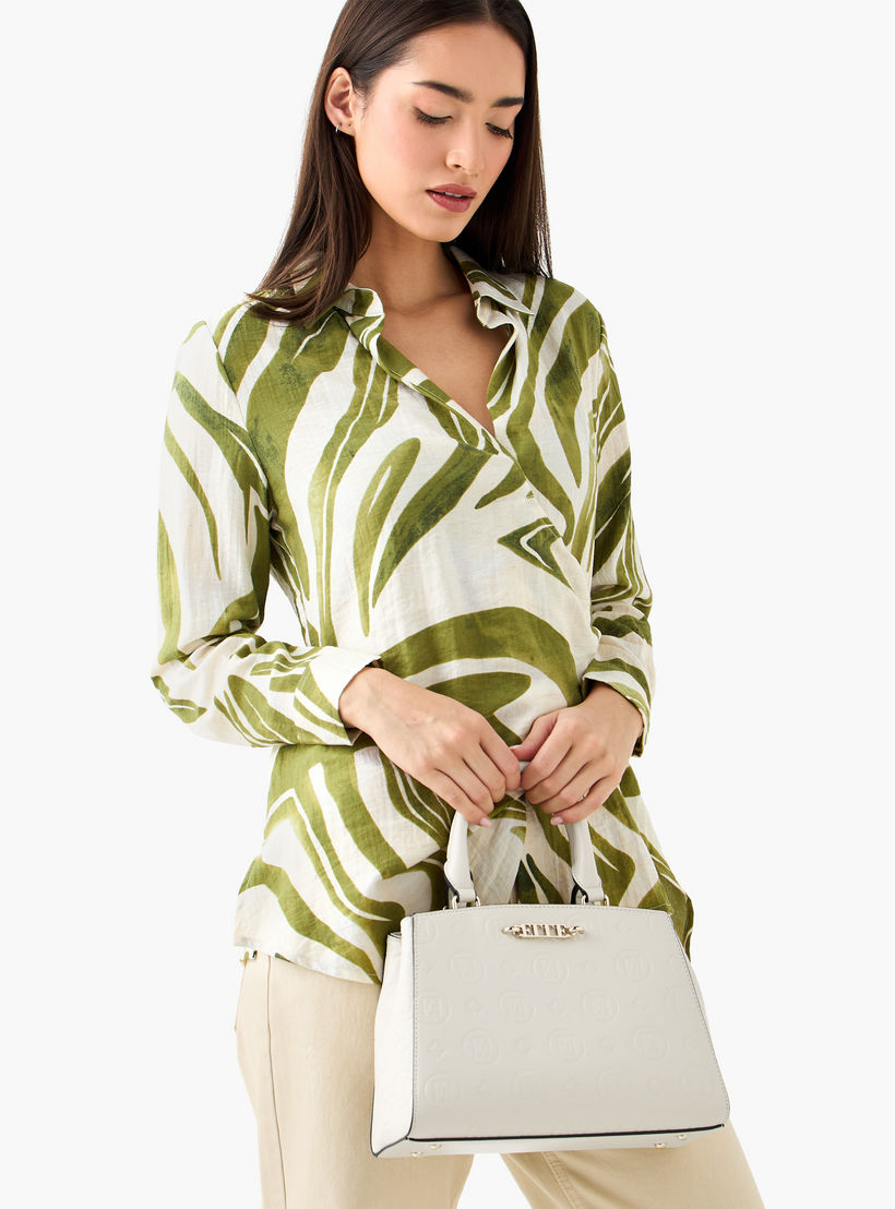 شنطة توتي بنقوش مونوجرام ومقبض مزدوج من إيل-women-bagsandwallets-handbags-image-9