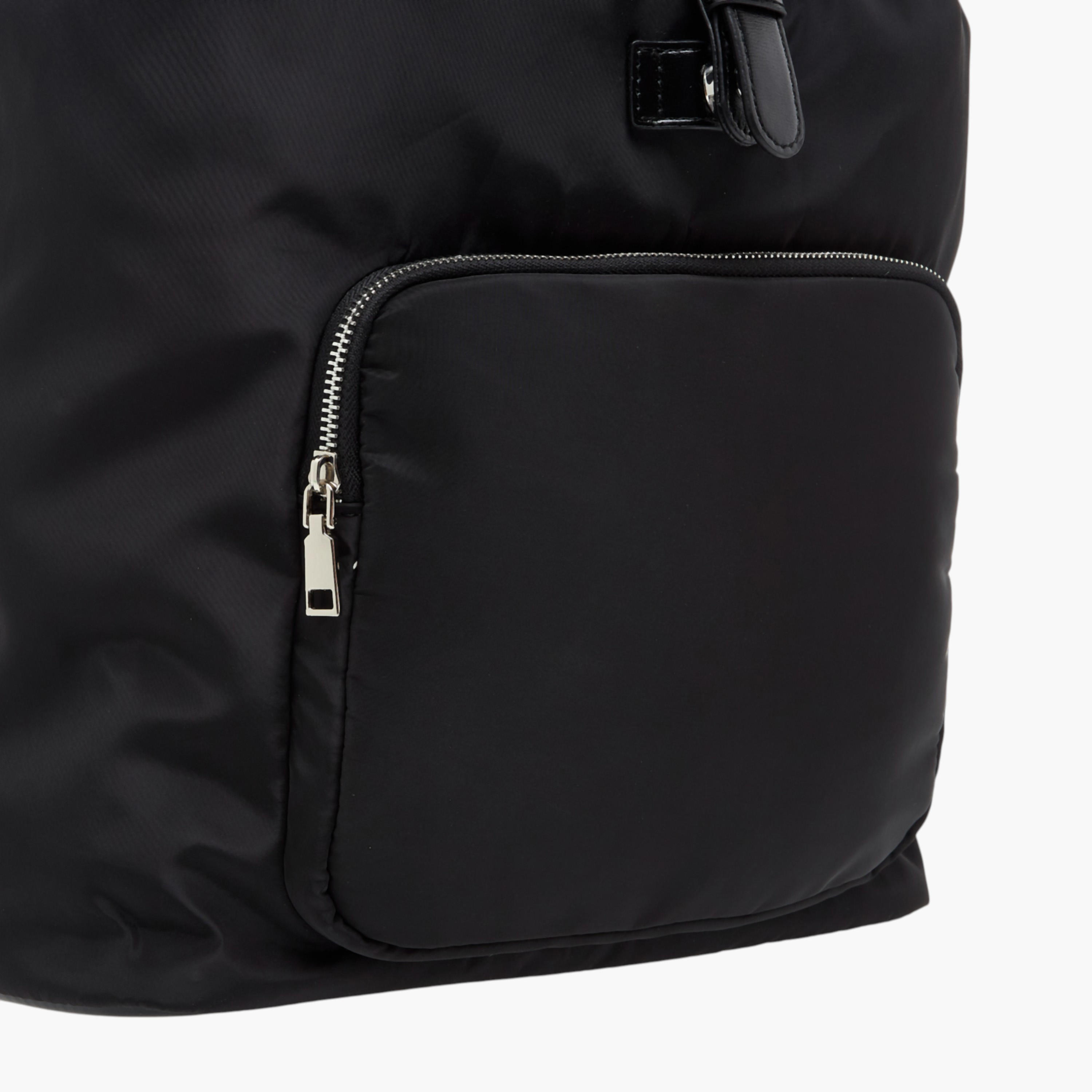 Lee Cooper Solid Backpack with Adjustable Straps - 33x15x43 cm-men-bags-image-6