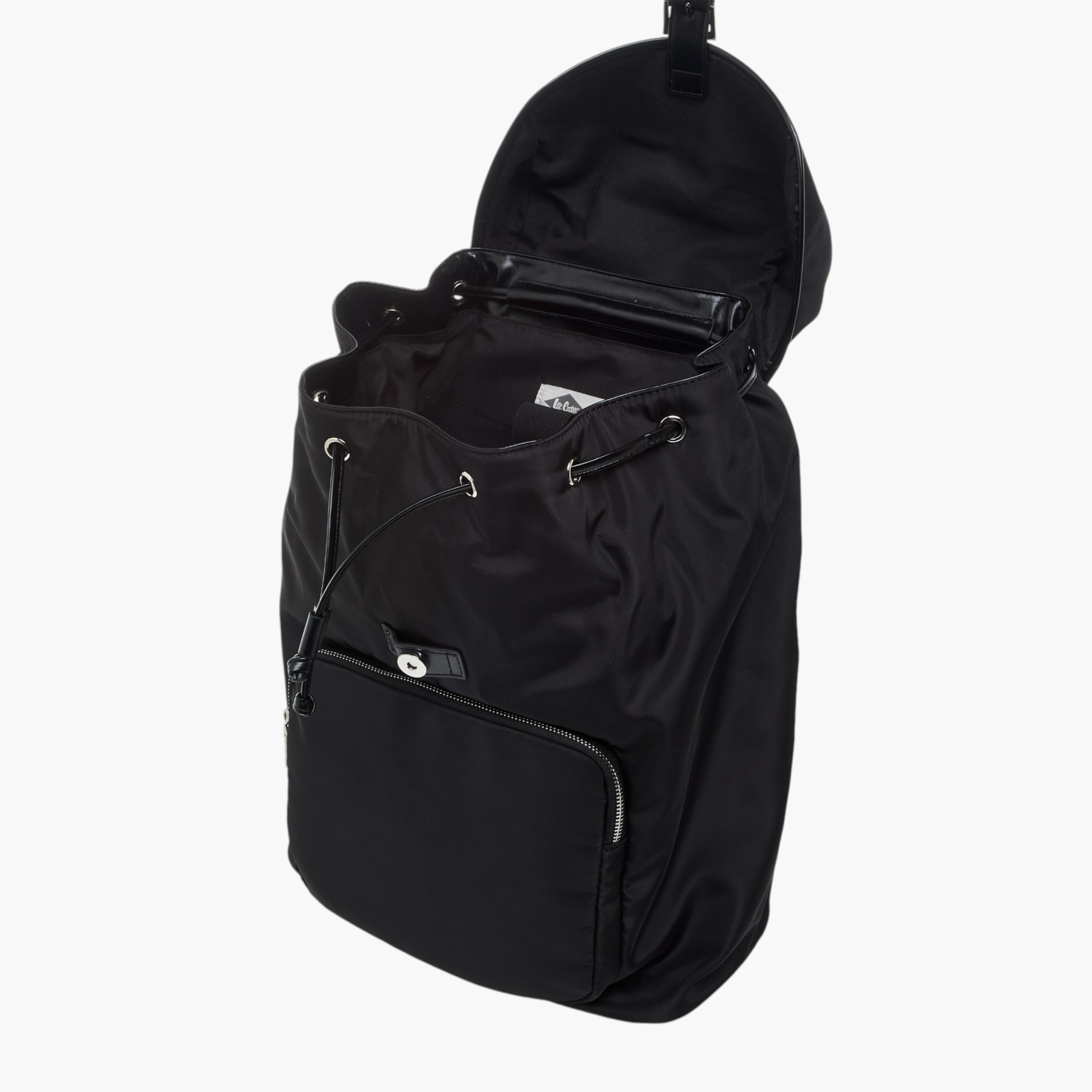 Lee Cooper Solid Backpack with Adjustable Straps - 33x15x43 cm-men-bags-image-8