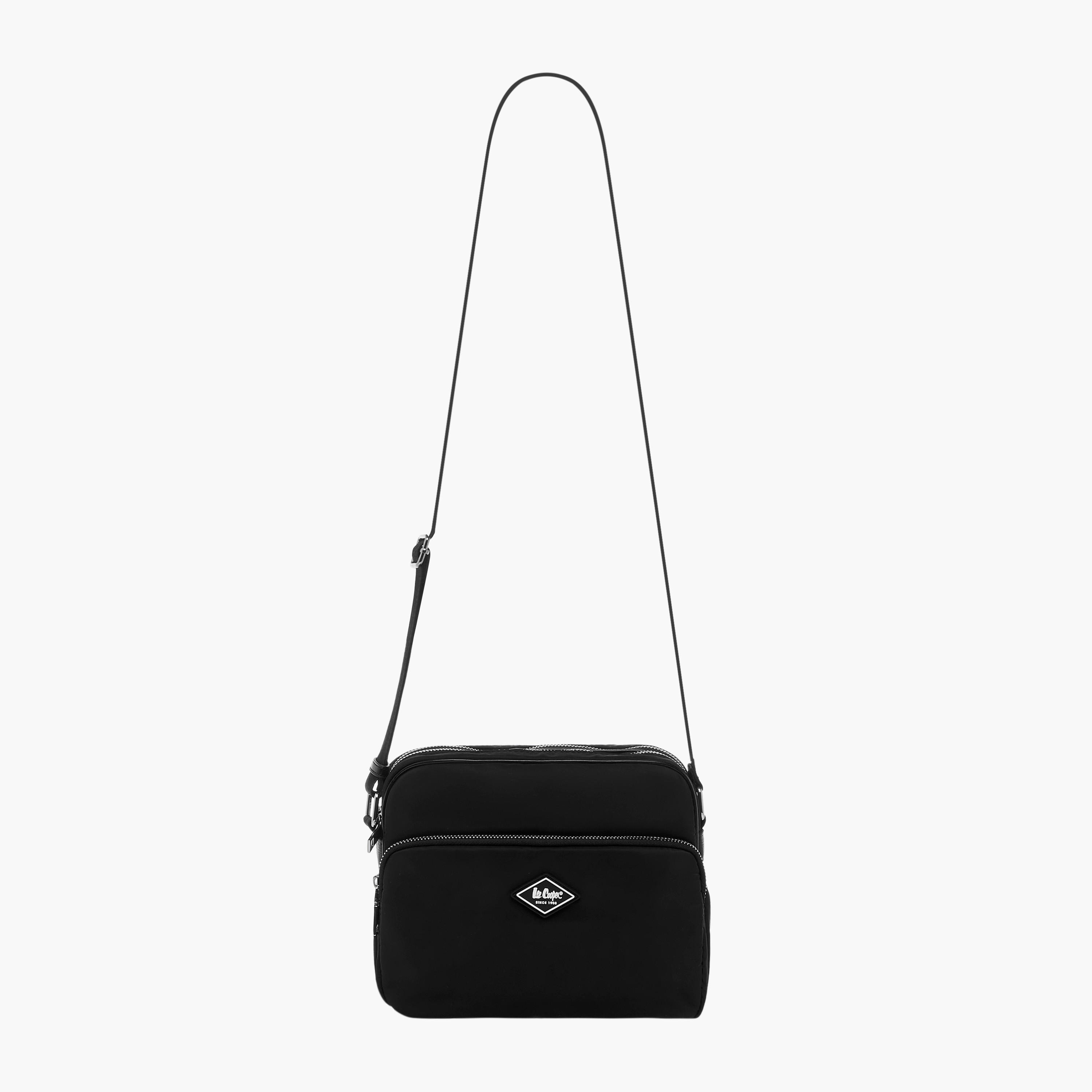 Lee Cooper Solid Crossbody Bag with Adjustable Strap-women-bagsandwallets-handbags-image-3