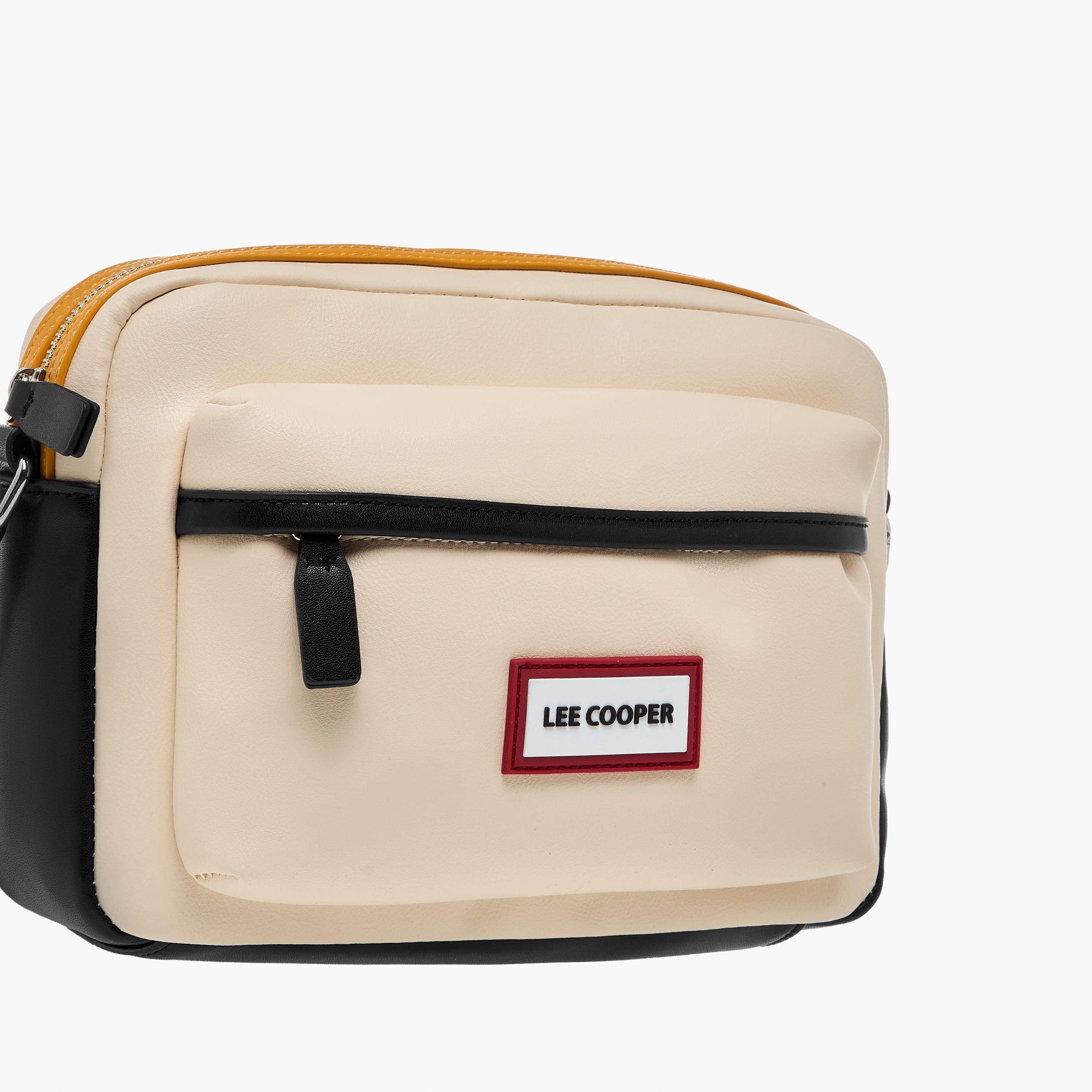 Lee Cooper Logo Accent Crossbody Bag with Zip Closure-women-bagsandwallets-handbags-image-5