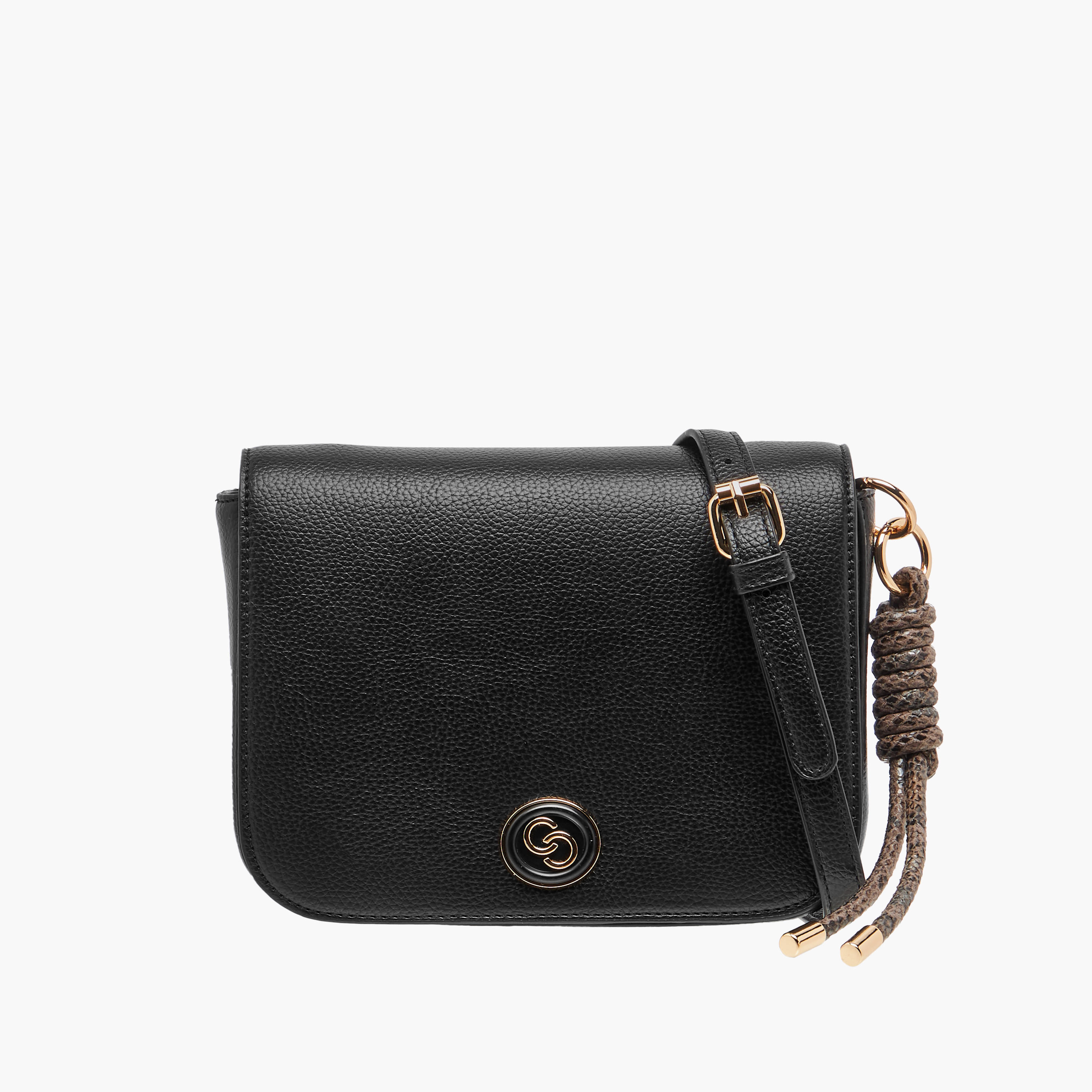 Celeste Solid Crossbody Bag with Adjustable Strap and Button Closure-women-bagsandwallets-handbags-image-1