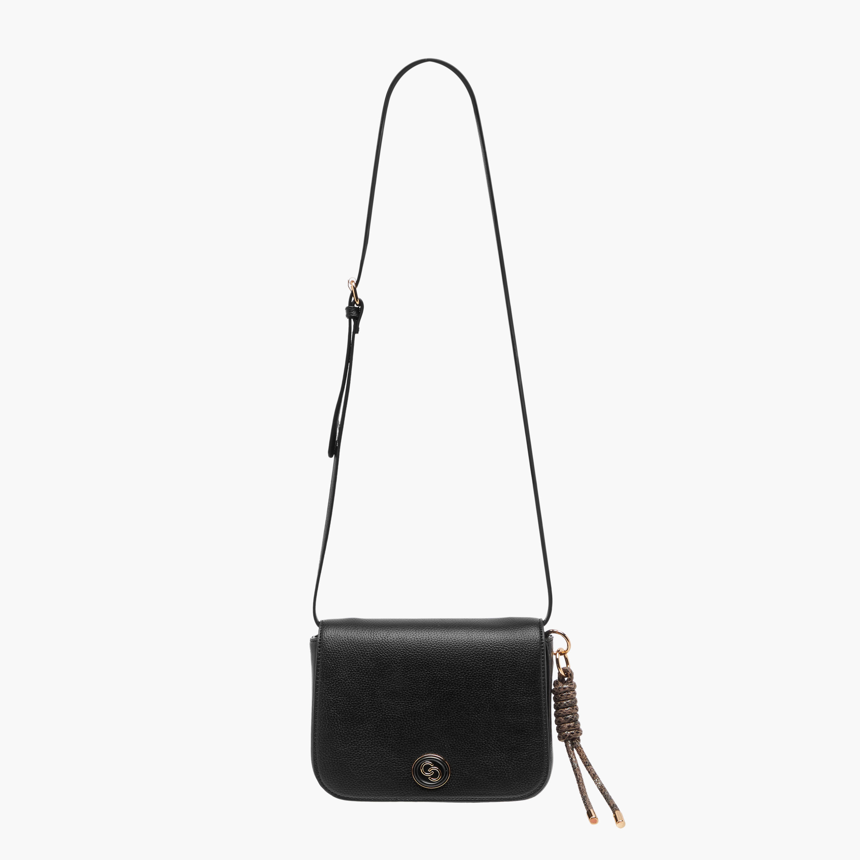 Celeste Solid Crossbody Bag with Adjustable Strap and Button Closure-women-bagsandwallets-handbags-image-3