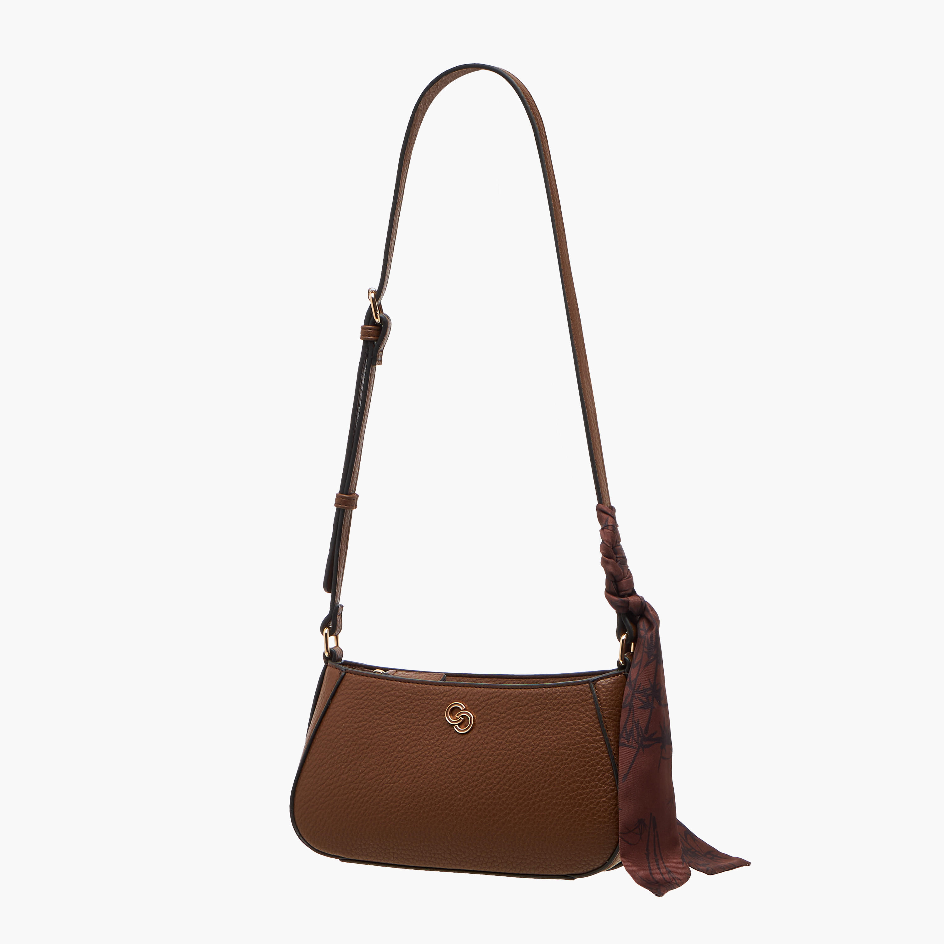 Celeste Solid Crossbody Bag with Zip Closure and Scarf Accent-women-bagsandwallets-handbags-image-3