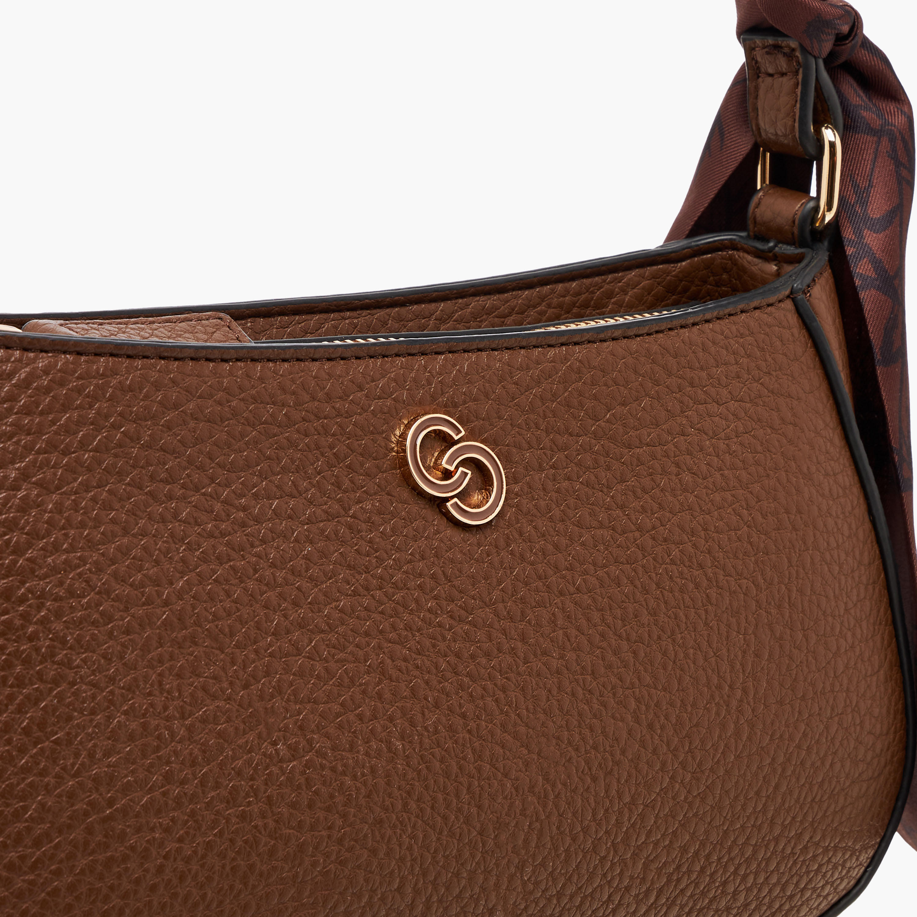 Celeste Solid Crossbody Bag with Zip Closure and Scarf Accent-women-bagsandwallets-handbags-image-5