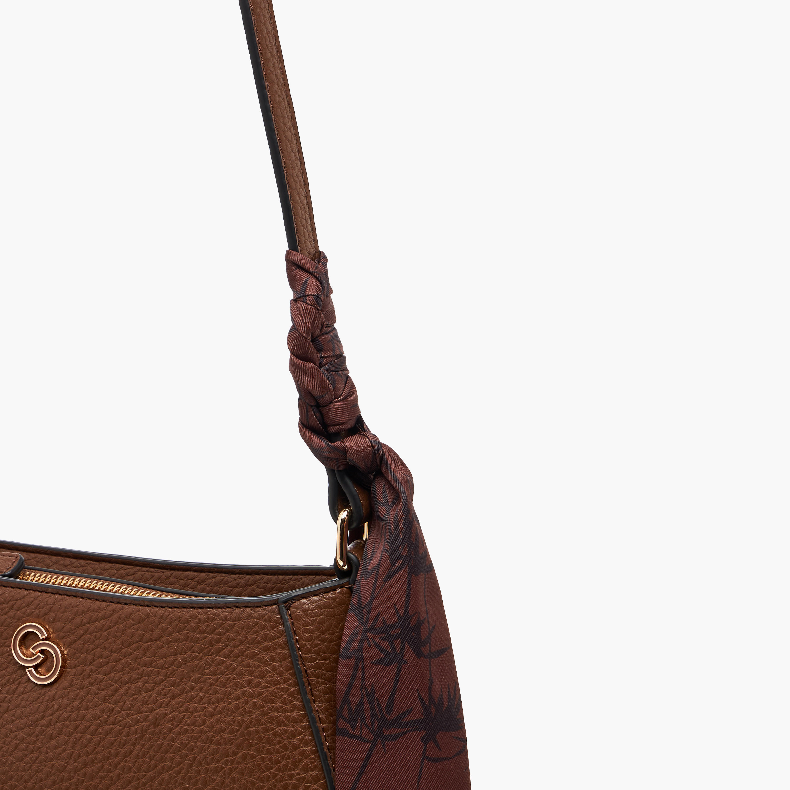 Celeste Solid Crossbody Bag with Zip Closure and Scarf Accent-women-bagsandwallets-handbags-image-6