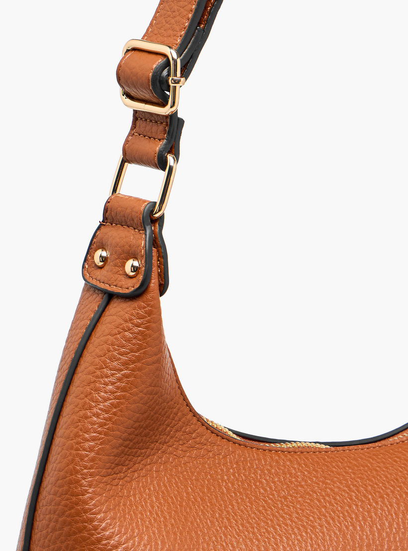 شنطة كتف سادة بسحاب إغلاق وحزام قابل للتعديل من سيليست-women-bagsandwallets-handbags-image-8