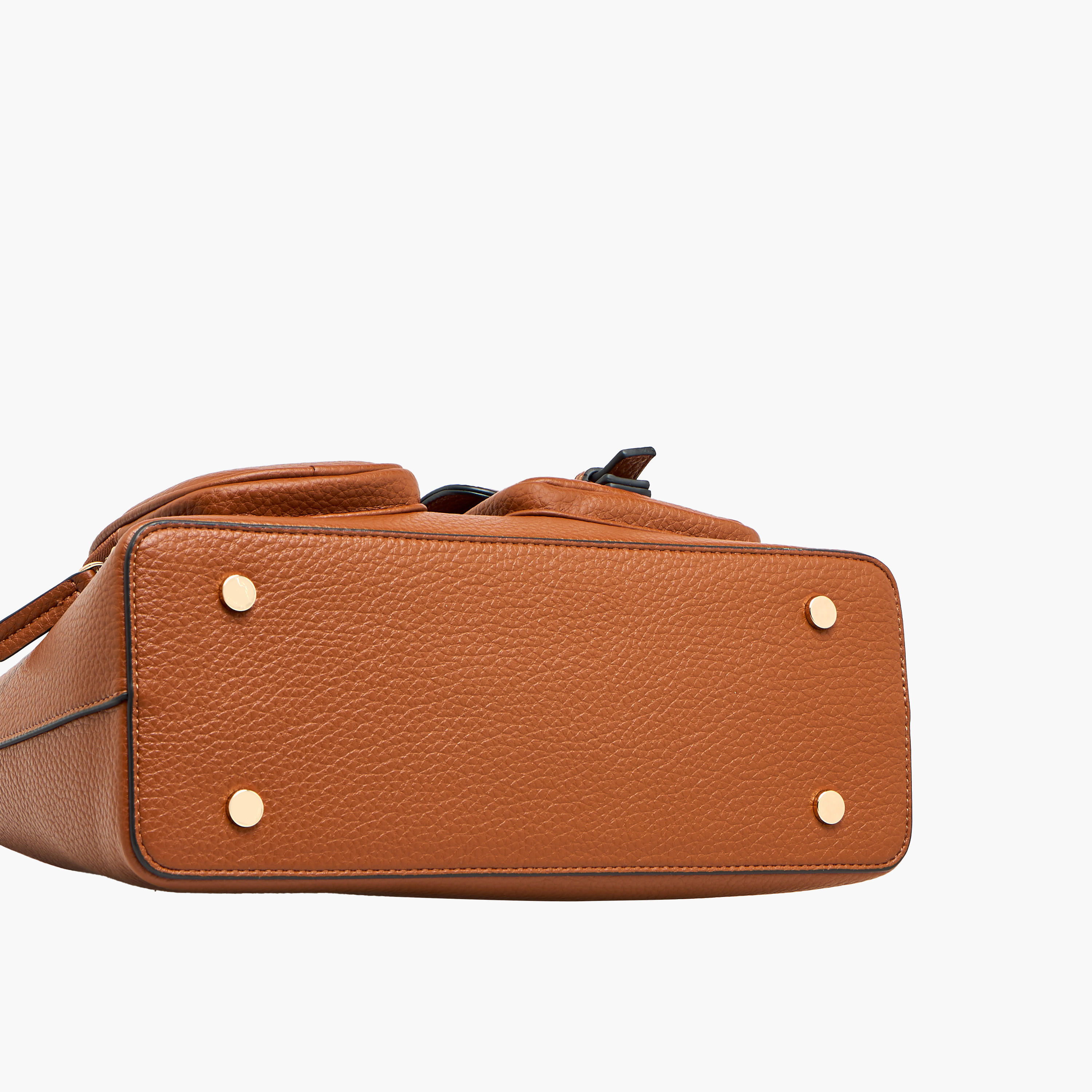 شنطة كتف سادة بسحاب إغلاق وحزام قابل للتعديل من سيليست-women-bagsandwallets-handbags-image-9