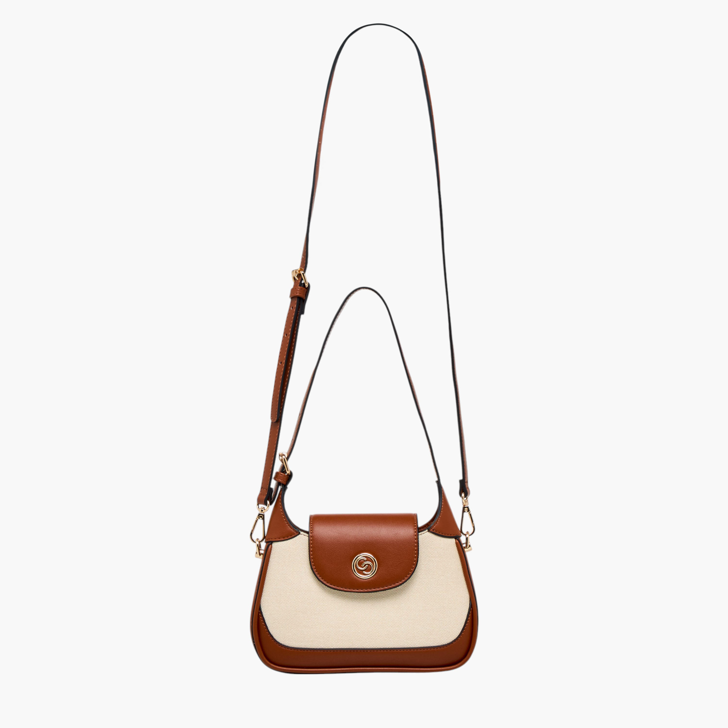 شنطة كتف بتصميم قوالب ملونة مع حزام قابل للفصل من سيليست-women-bagsandwallets-handbags-image-4