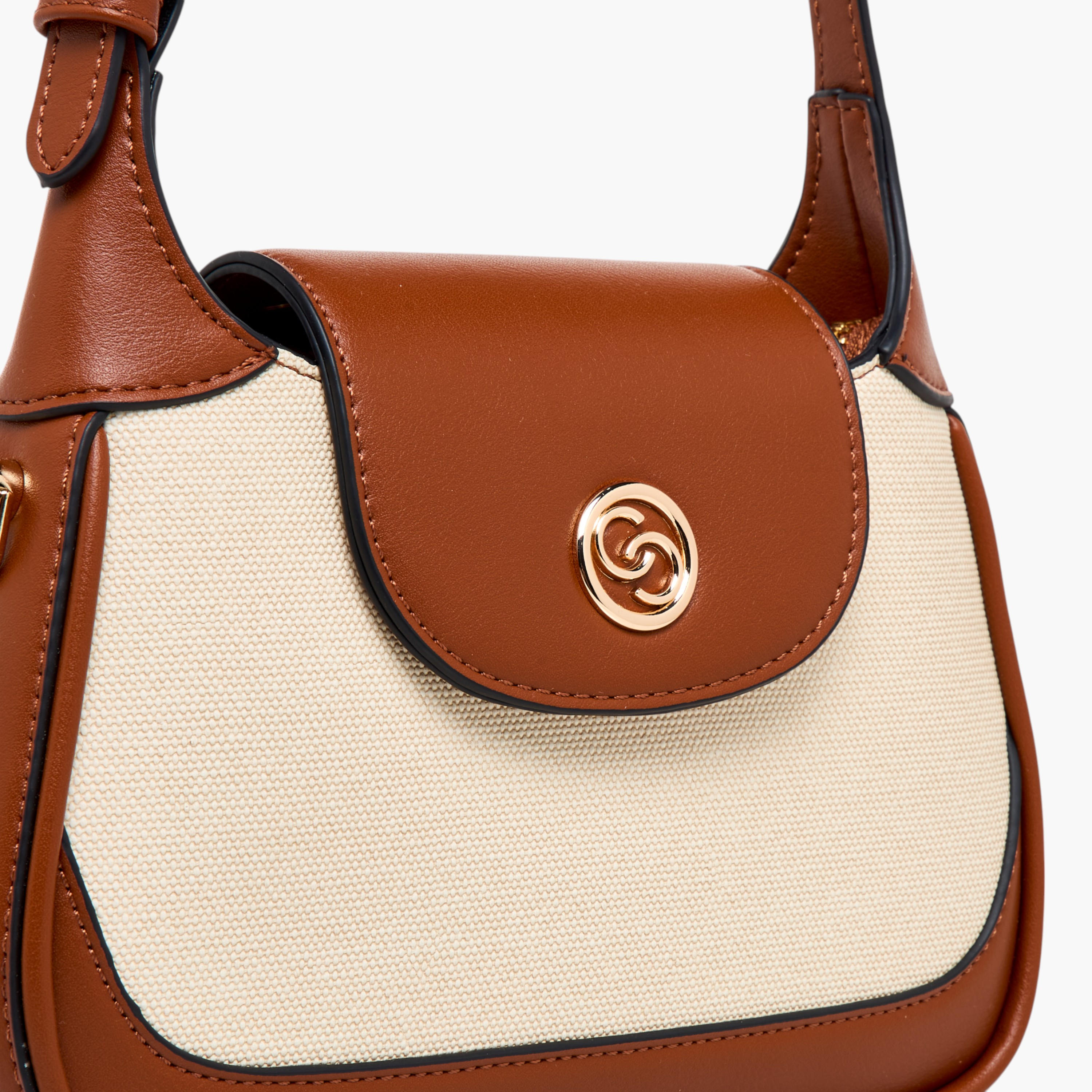 شنطة كتف بتصميم قوالب ملونة مع حزام قابل للفصل من سيليست-women-bagsandwallets-handbags-image-6