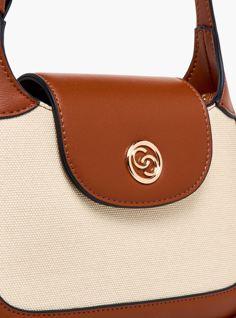 شنطة كتف بتصميم قوالب ملونة مع حزام قابل للفصل من سيليست-women-bagsandwallets-handbags-image-6