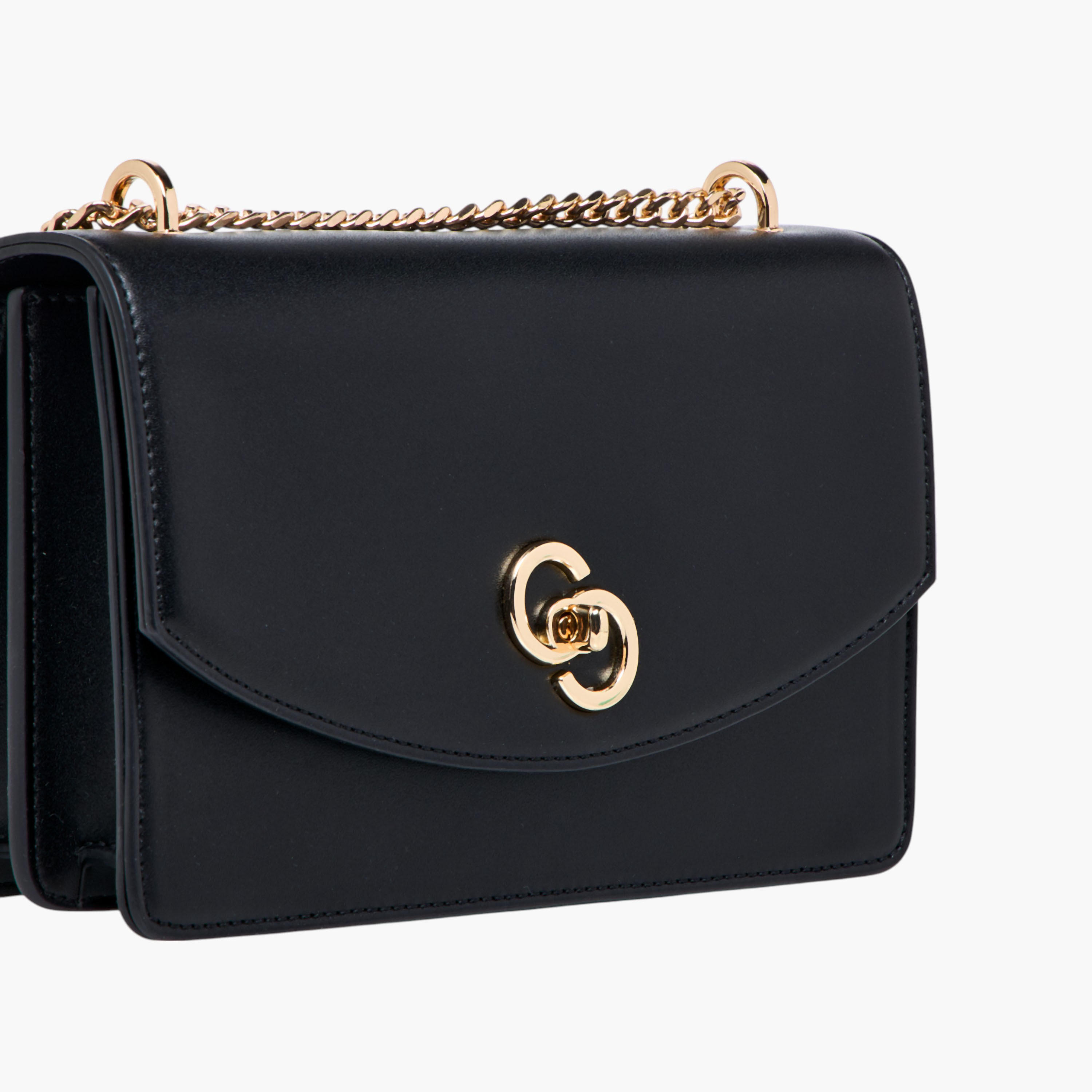 شنطة كروس بودي سادة بحزام سلسلة وقفل إغلاق تويست من سيليست-women-bagsandwallets-handbags-image-5