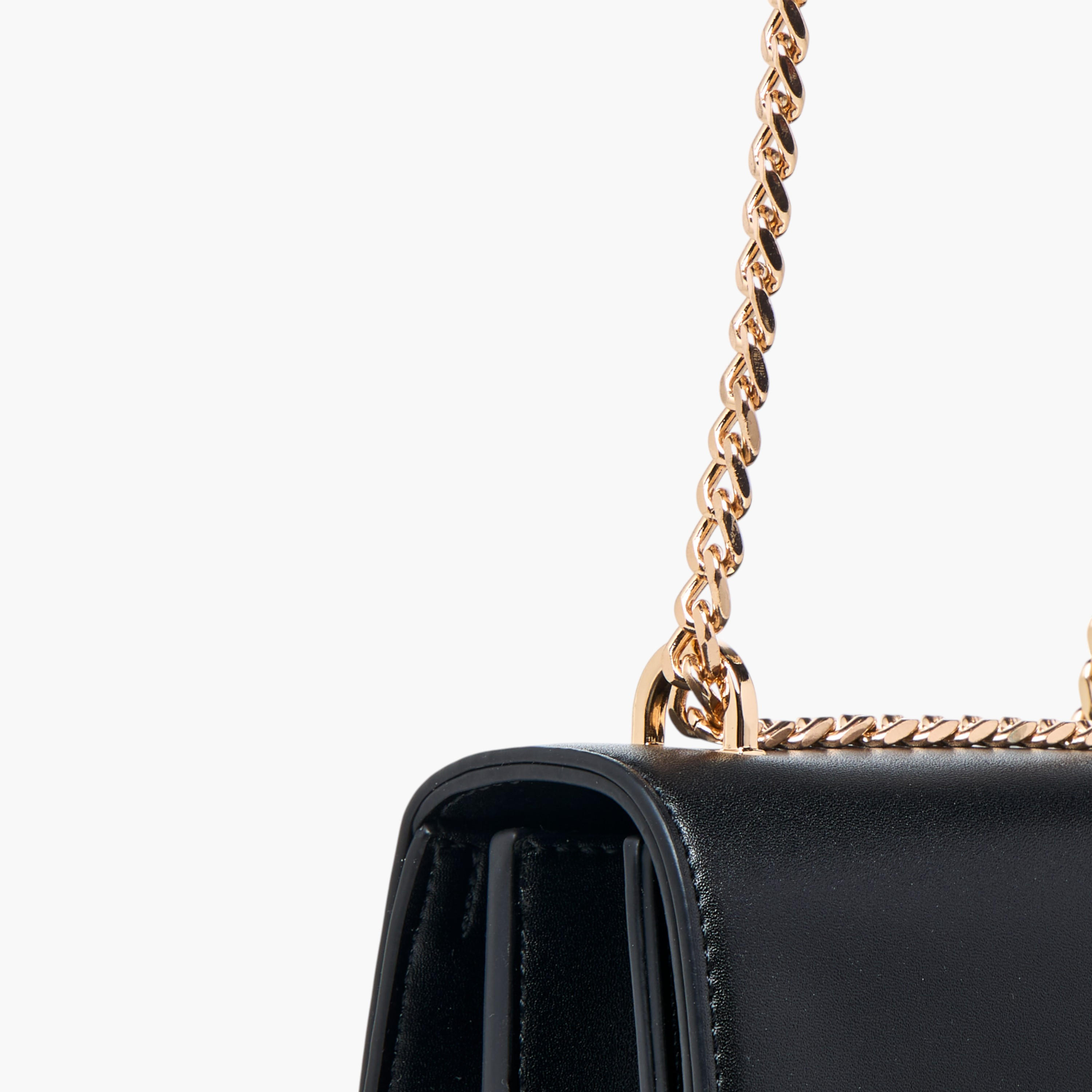 Celeste Solid Crossbody Bag with Chain Strap and Twist Lock Closure-women-bagsandwallets-handbags-image-6