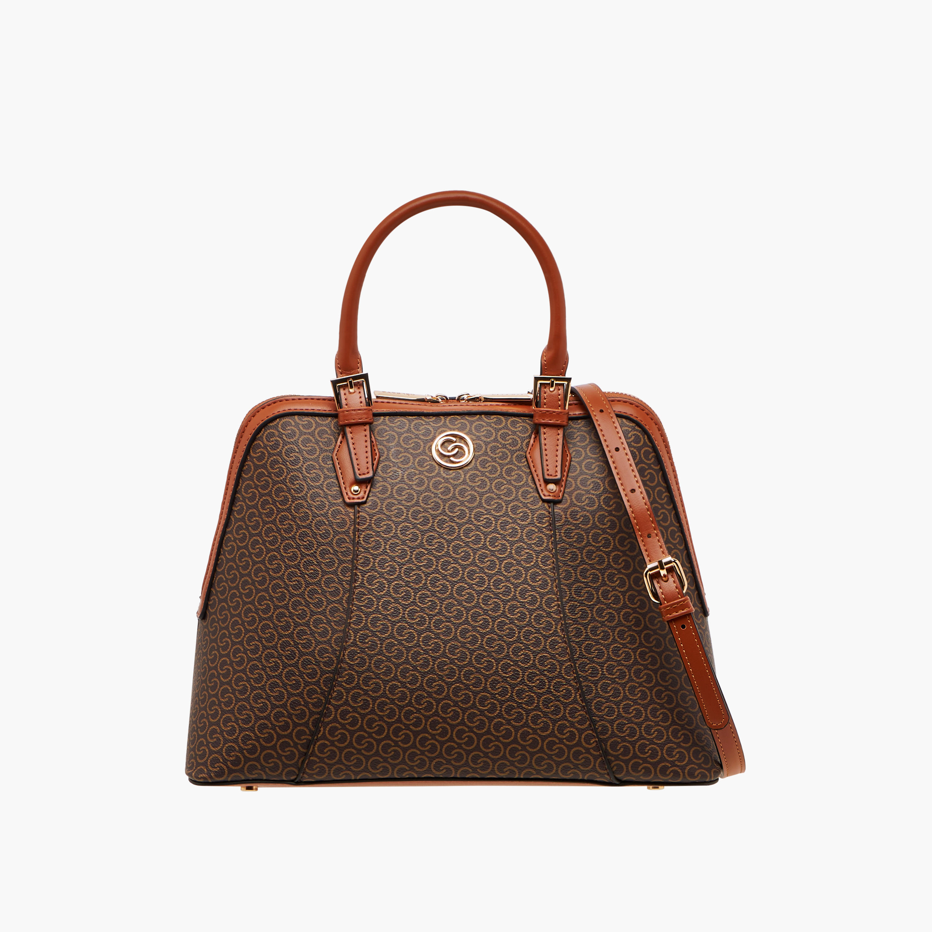 شنطة توتي بحزام قابل للفصل وسحاب إغلاق وطبعات مونوجرام من سيليست-women-bagsandwallets-handbags-image-1