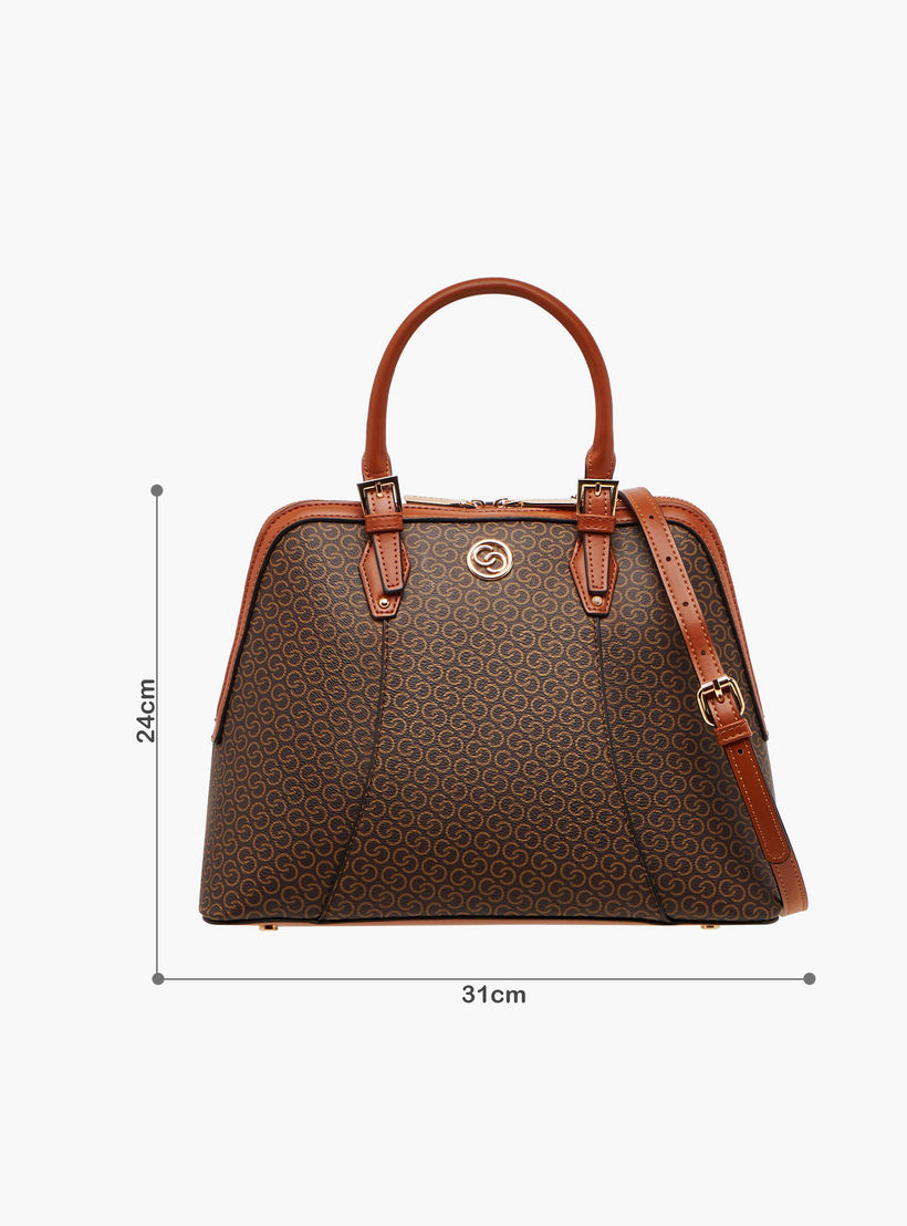 شنطة توتي بحزام قابل للفصل وسحاب إغلاق وطبعات مونوجرام من سيليست-women-bagsandwallets-handbags-image-2