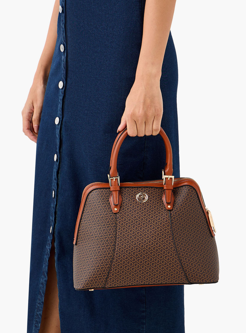 شنطة توتي بحزام قابل للفصل وسحاب إغلاق وطبعات مونوجرام من سيليست-women-bagsandwallets-handbags-image-3