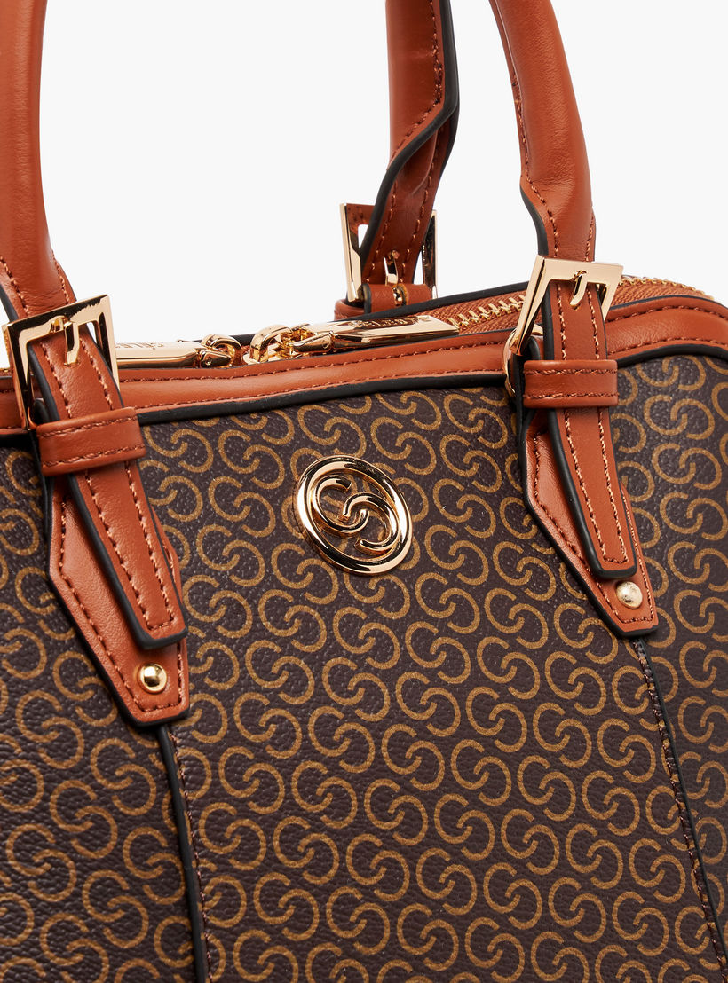 شنطة توتي بحزام قابل للفصل وسحاب إغلاق وطبعات مونوجرام من سيليست-women-bagsandwallets-handbags-image-6