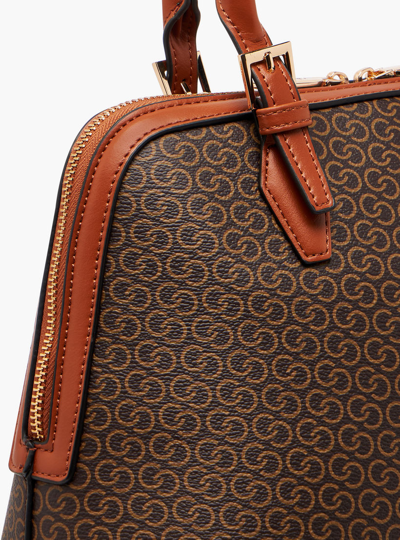شنطة توتي بحزام قابل للفصل وسحاب إغلاق وطبعات مونوجرام من سيليست-women-bagsandwallets-handbags-image-7