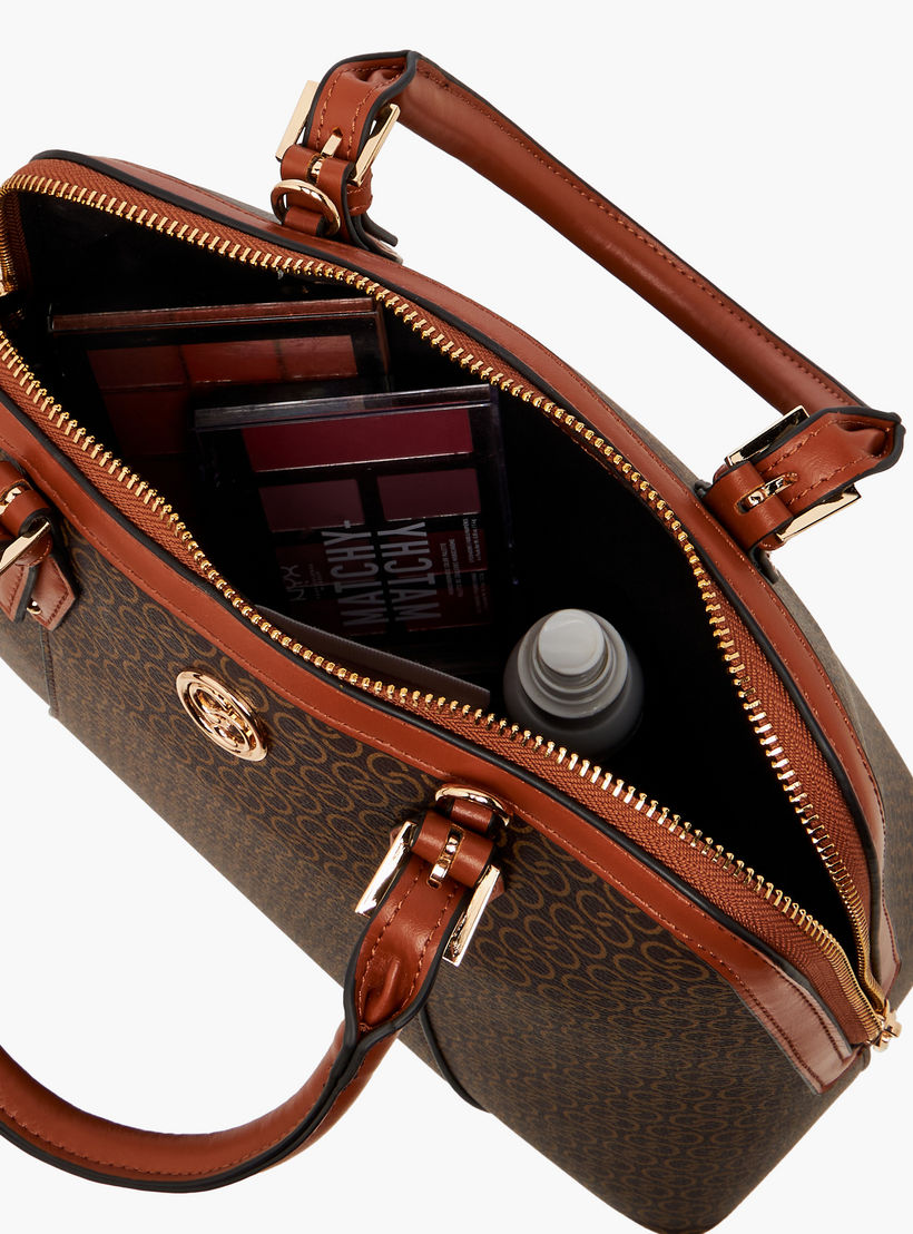 شنطة توتي بحزام قابل للفصل وسحاب إغلاق وطبعات مونوجرام من سيليست-women-bagsandwallets-handbags-image-10