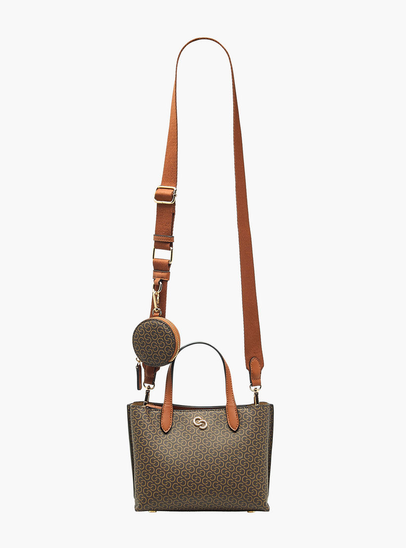Celeste Monogram Print Tote Bag with Zip Closure and Coin Pouch-women-bagsandwallets-handbags-image-4