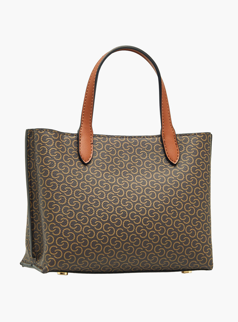 Celeste Monogram Print Tote Bag with Zip Closure and Coin Pouch-women-bagsandwallets-handbags-image-5