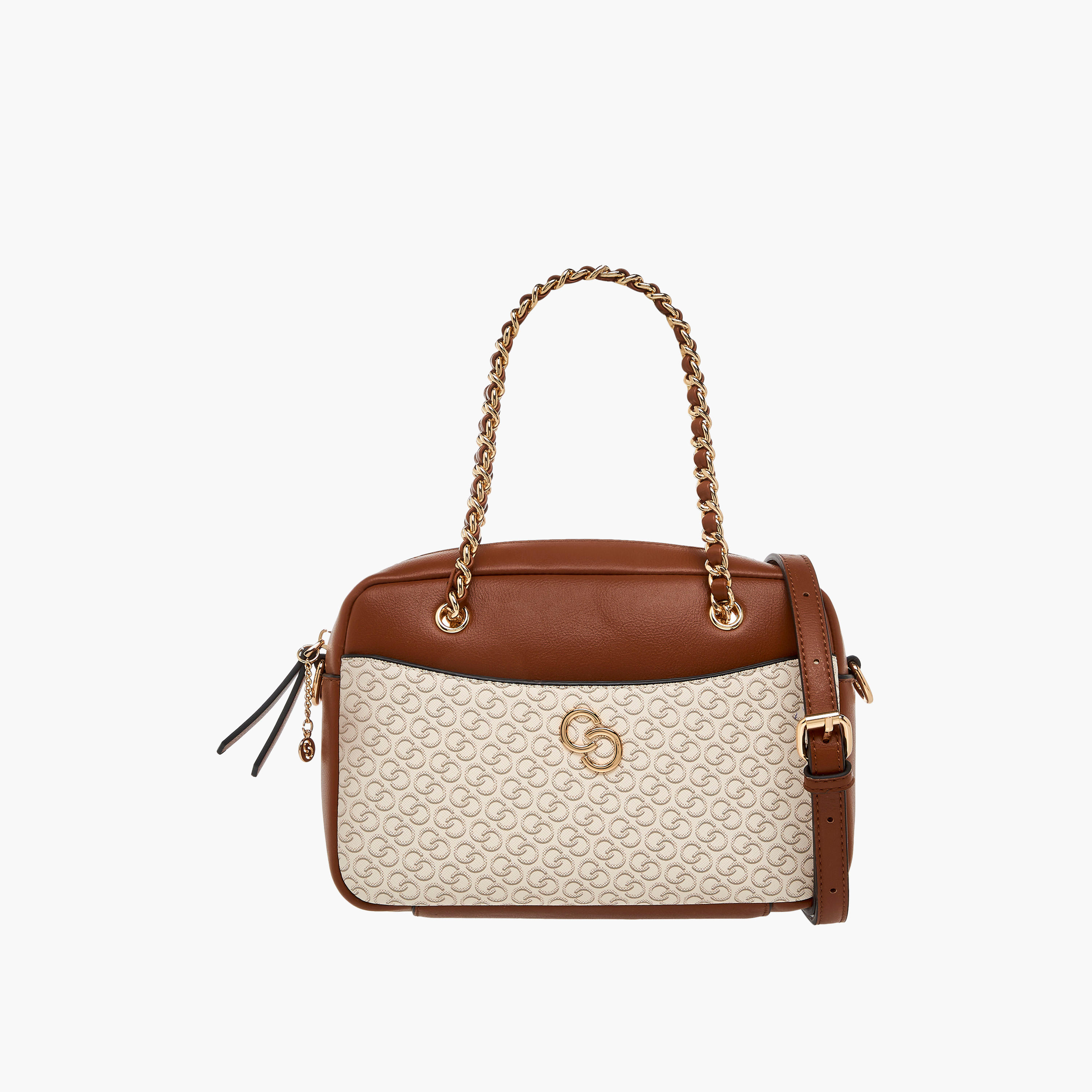 Celeste Monogram Print Crossbody Bag with Detachable Strap and Zip Closure-women-bagsandwallets-handbags-image-1