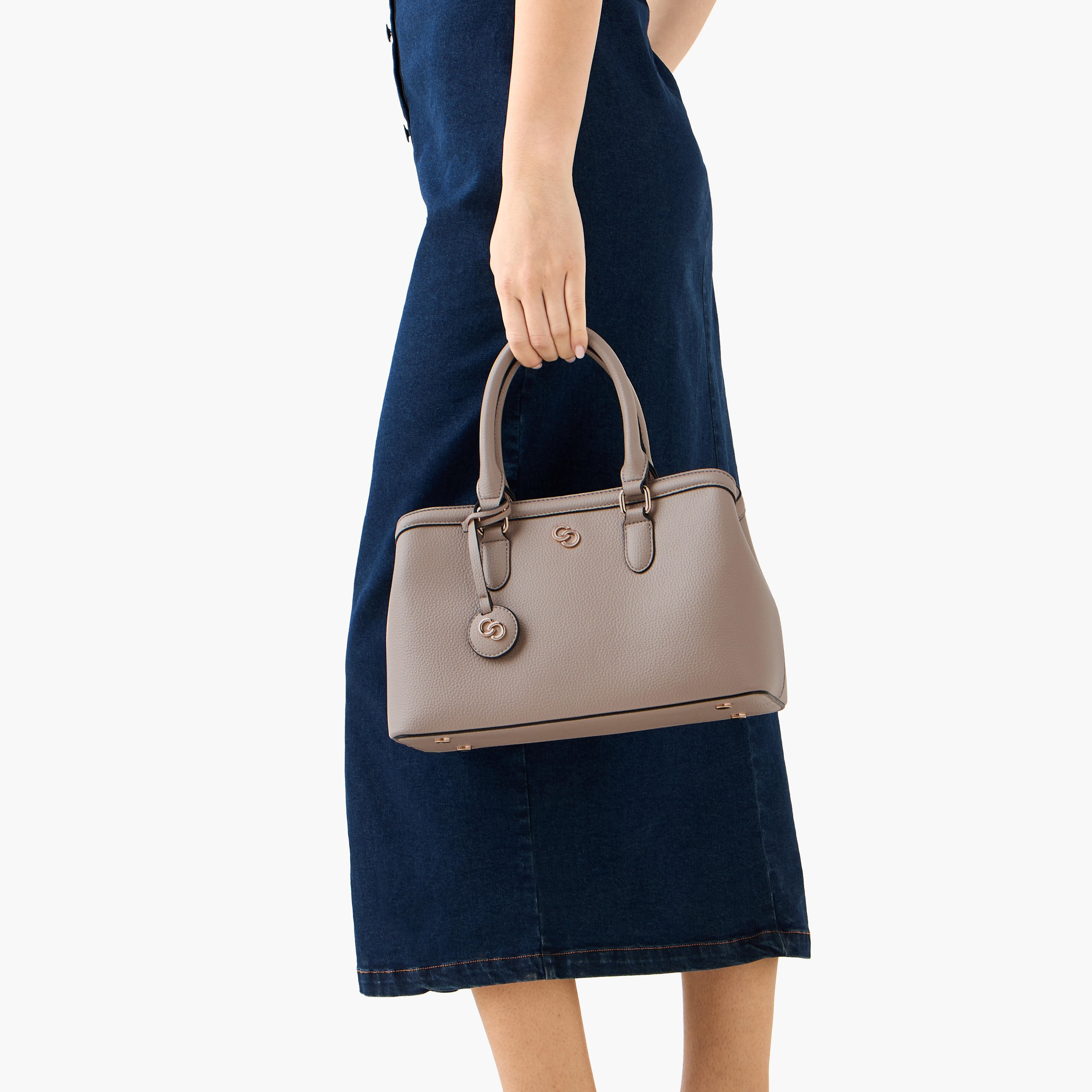 شنطة توتي سادة بحزام قابل للتعديل وسحاب إغلاق من سيليست-women-bagsandwallets-handbags-image-3