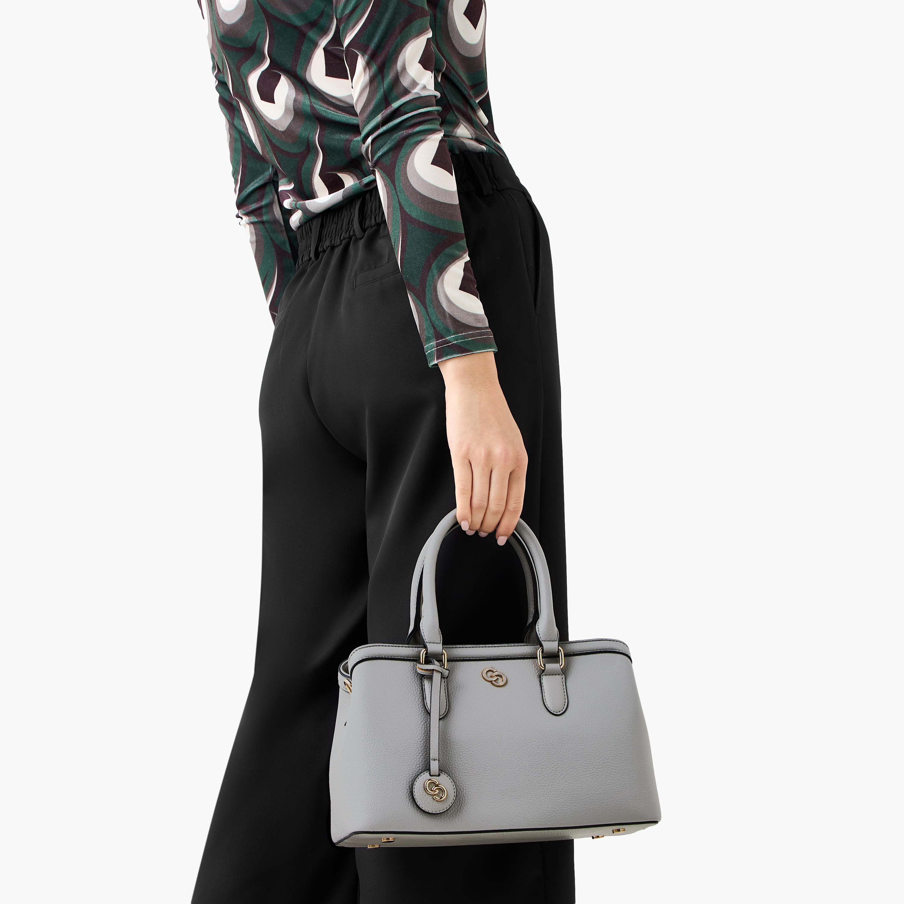 Celeste Solid Tote Bag with Adjustable Strap and Zip Closure-women-bagsandwallets-handbags-image-9