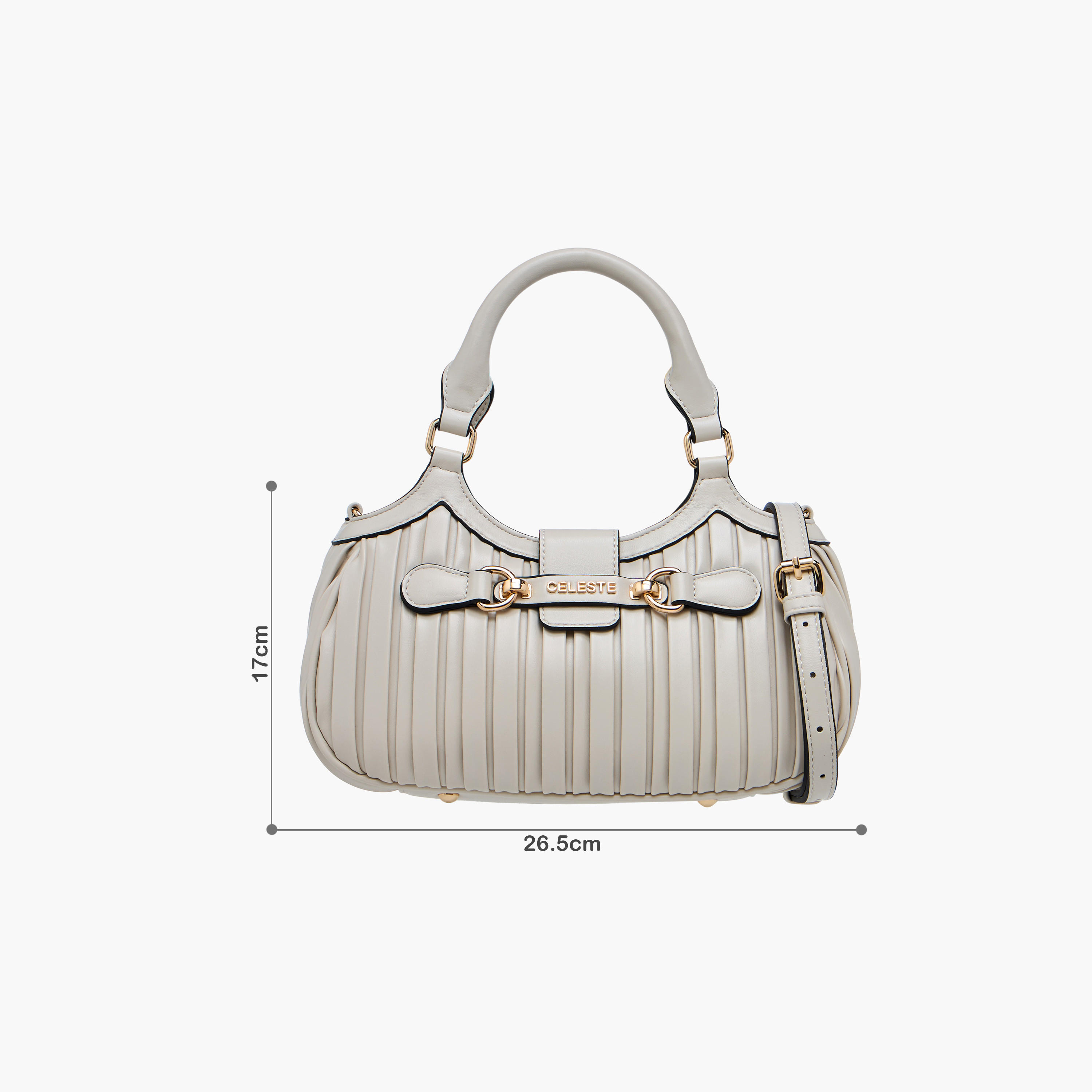 Celeste Pleated Tote Bag with Zip Closure-women-bagsandwallets-handbags-image-2