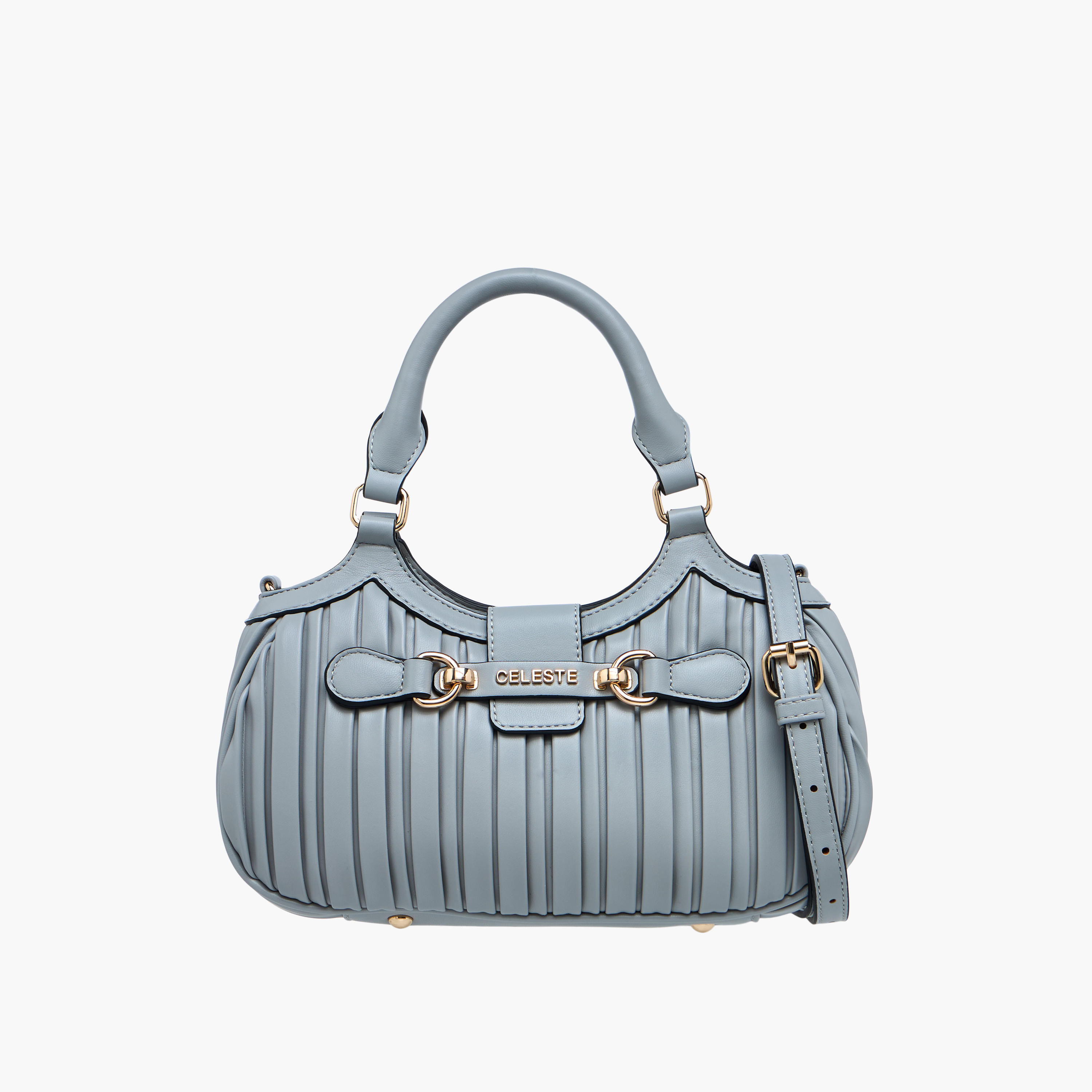 Celeste Pleated Tote Bag with Zip Closure-women-bagsandwallets-handbags-image-1