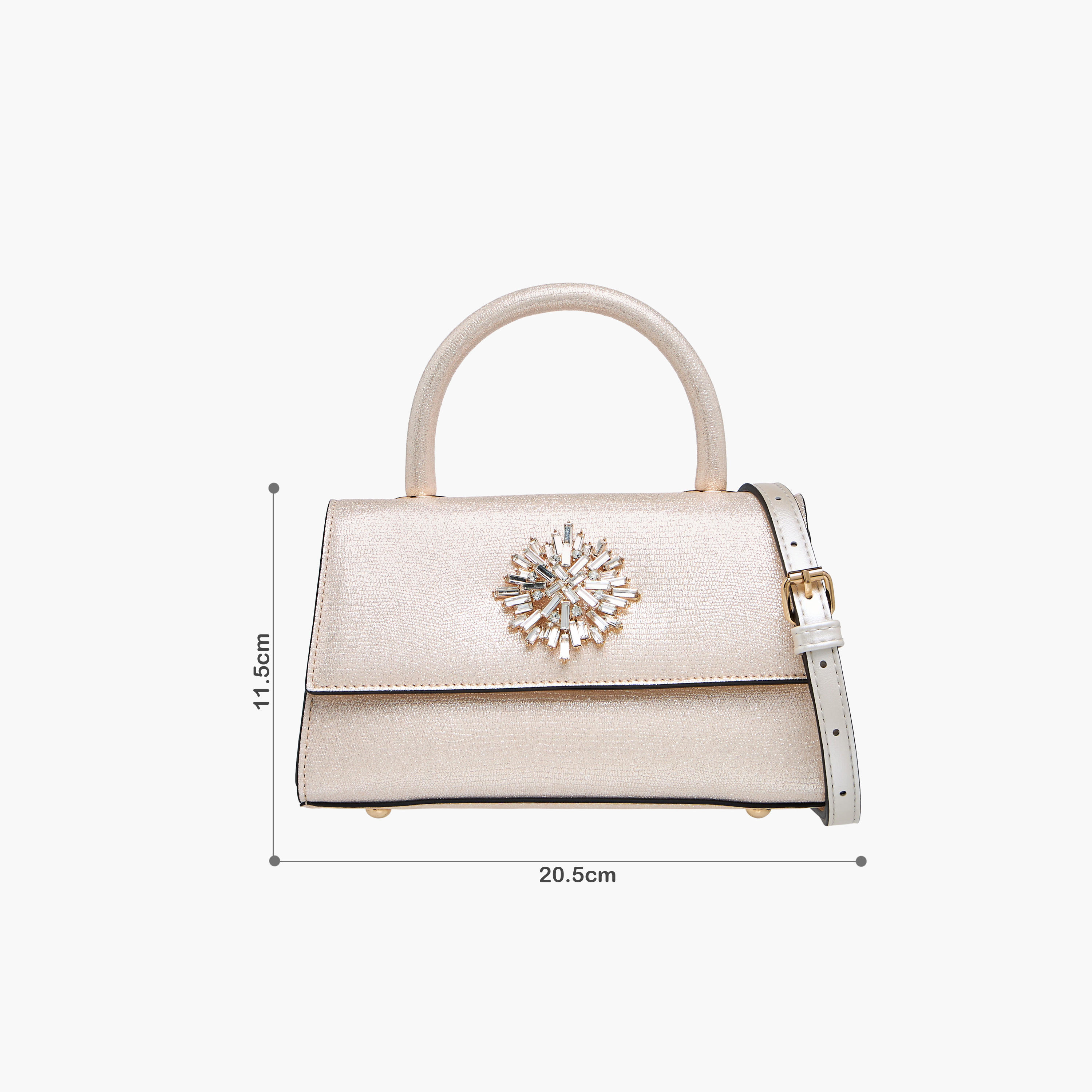 Celeste Embellished Satchel Bag with Magnetic Button Closure-women-bagsandwallets-handbags-image-2