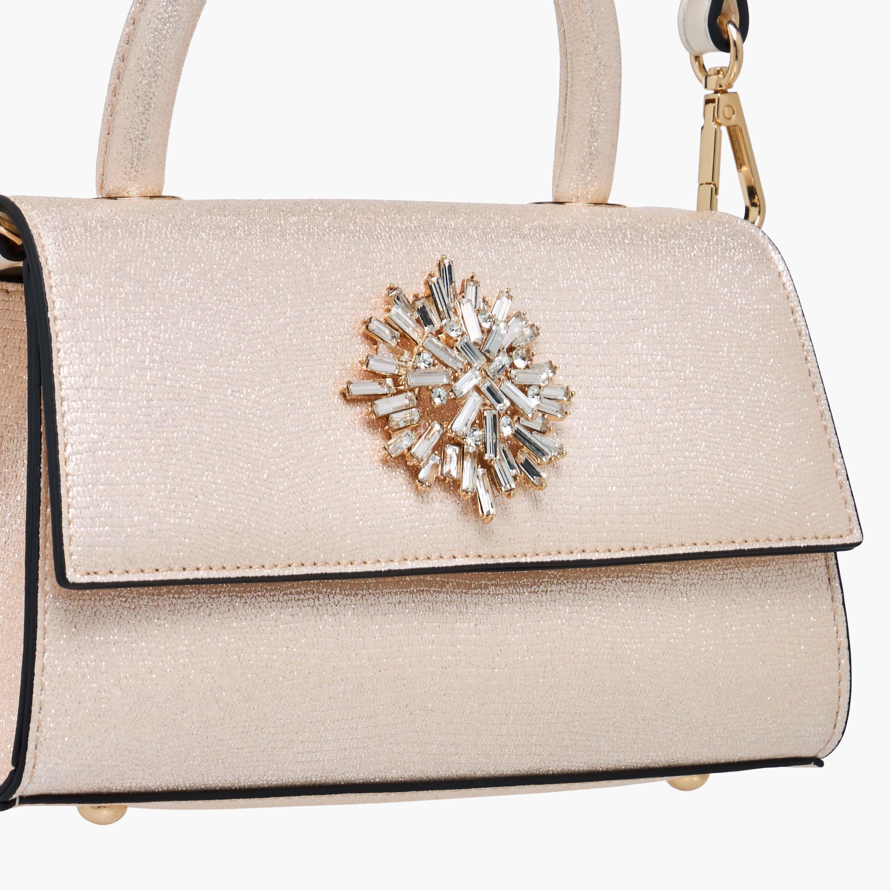 Celeste Embellished Satchel Bag with Magnetic Button Closure-women-bagsandwallets-handbags-image-6