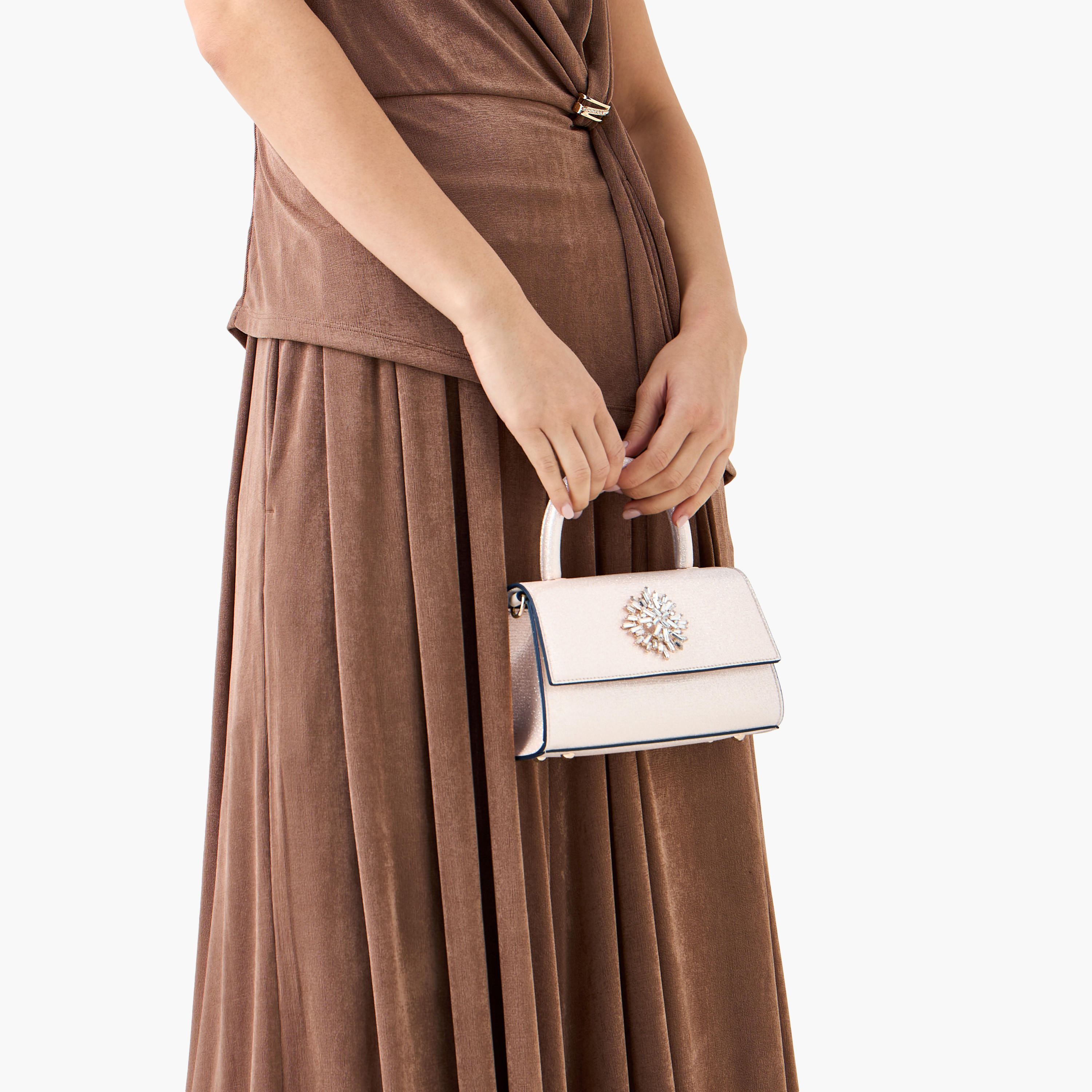 Celeste Embellished Satchel Bag with Magnetic Button Closure-women-bagsandwallets-handbags-image-9