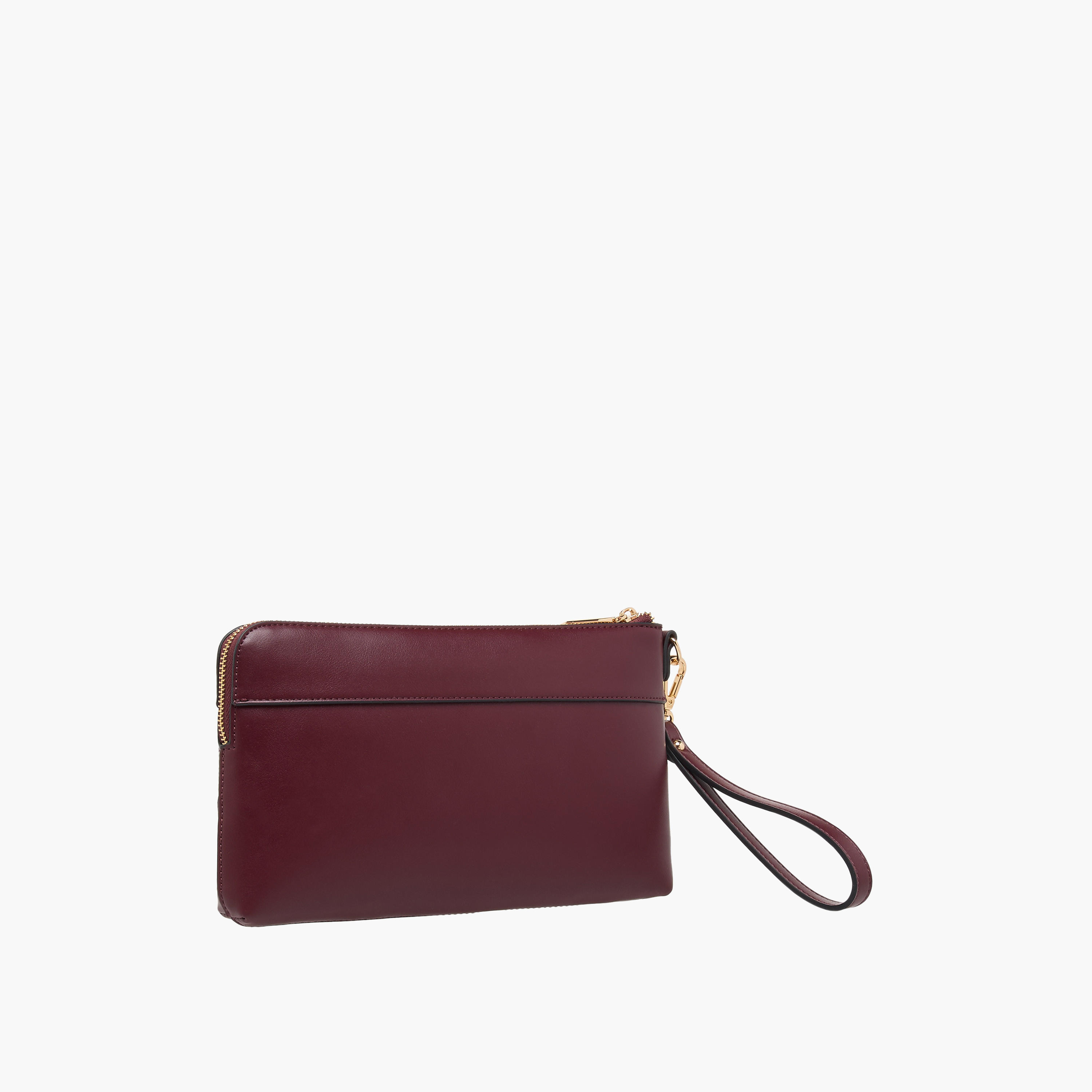 Celeste Textured Clutch with Zip Closure and Wrist Strap-women-bagsandwallets-handbags-image-2