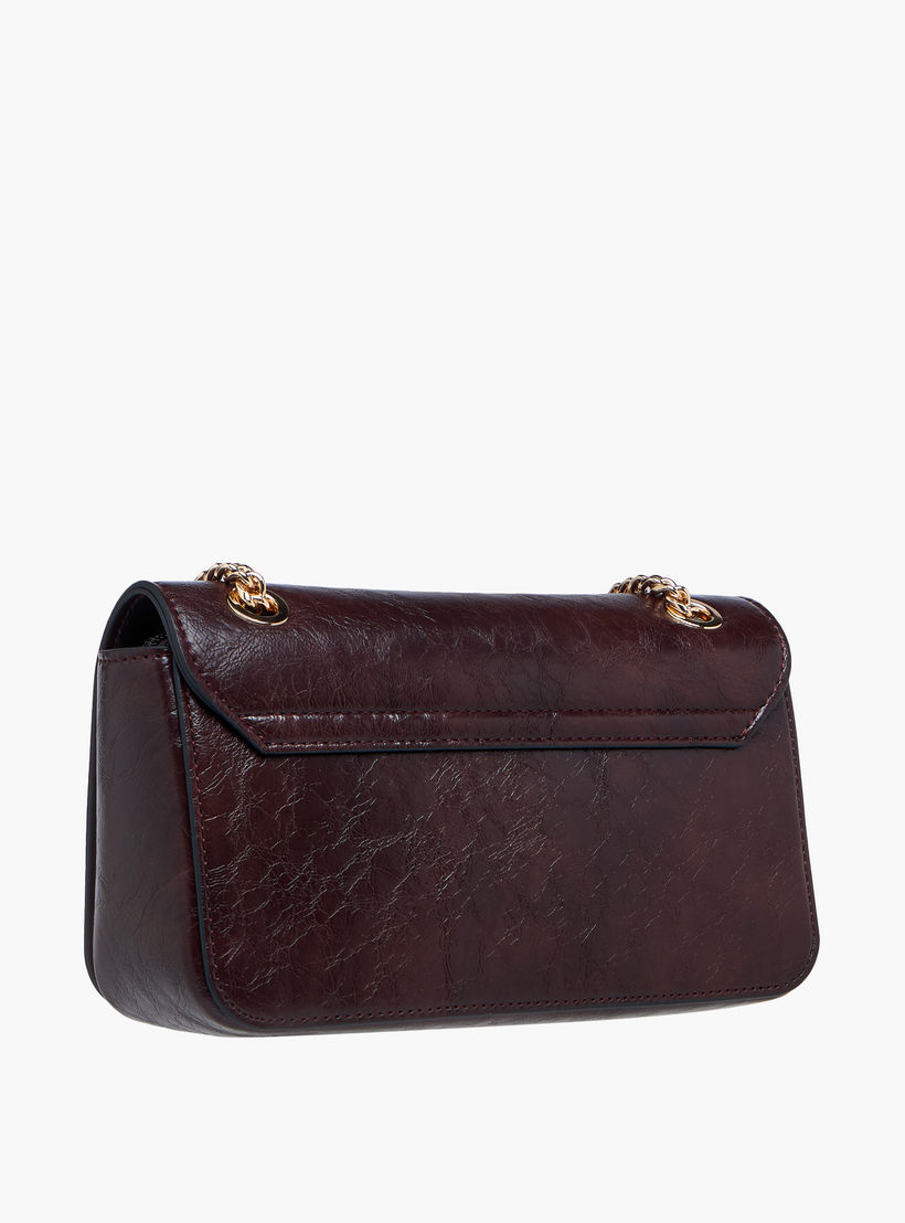 Celeste Textured Crossbody Bag with Chain Strap-women-bagsandwallets-handbags-image-4