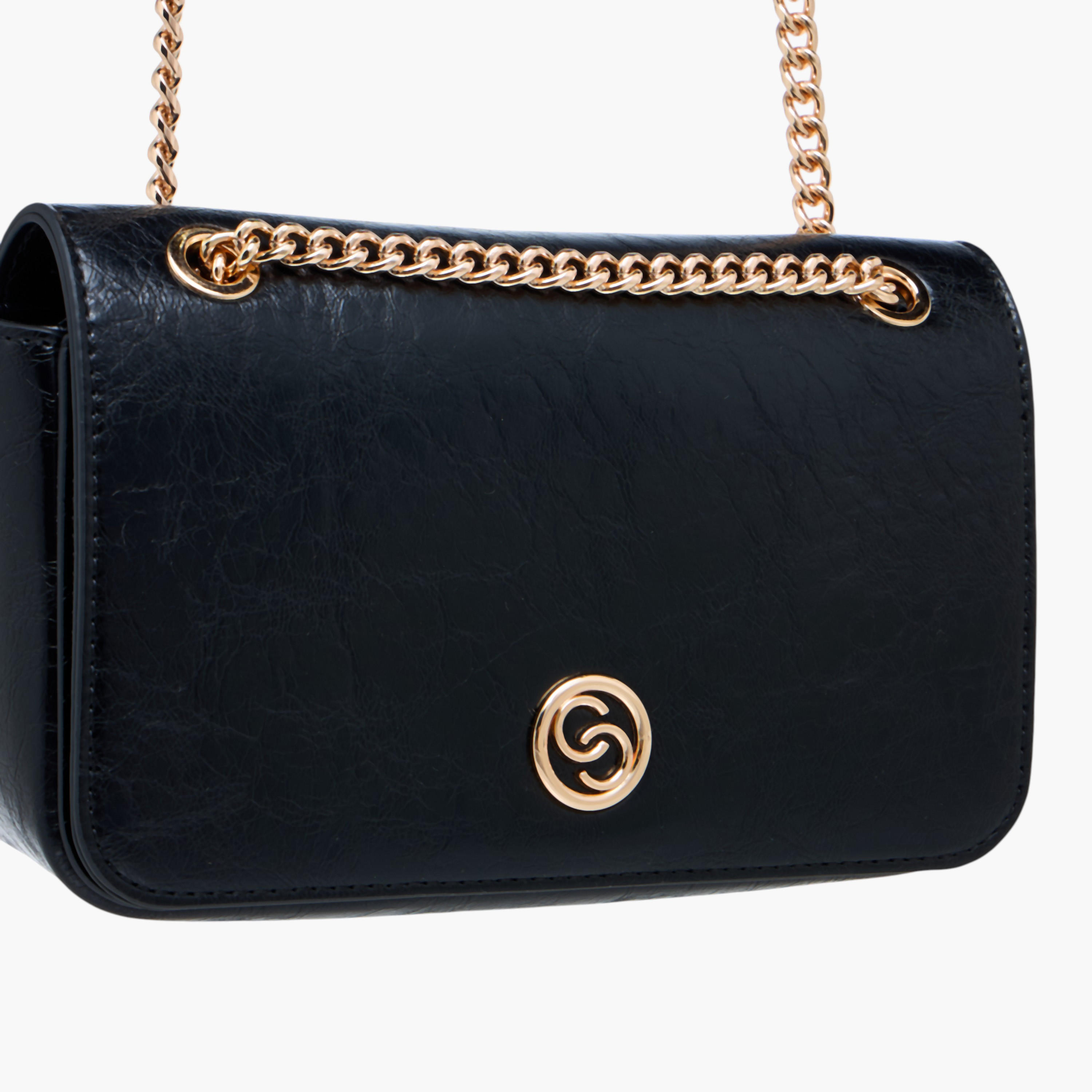 شنطة كروس بودي بارزة الملمس بحزام سلسلة من سيليست-women-bagsandwallets-handbags-image-4