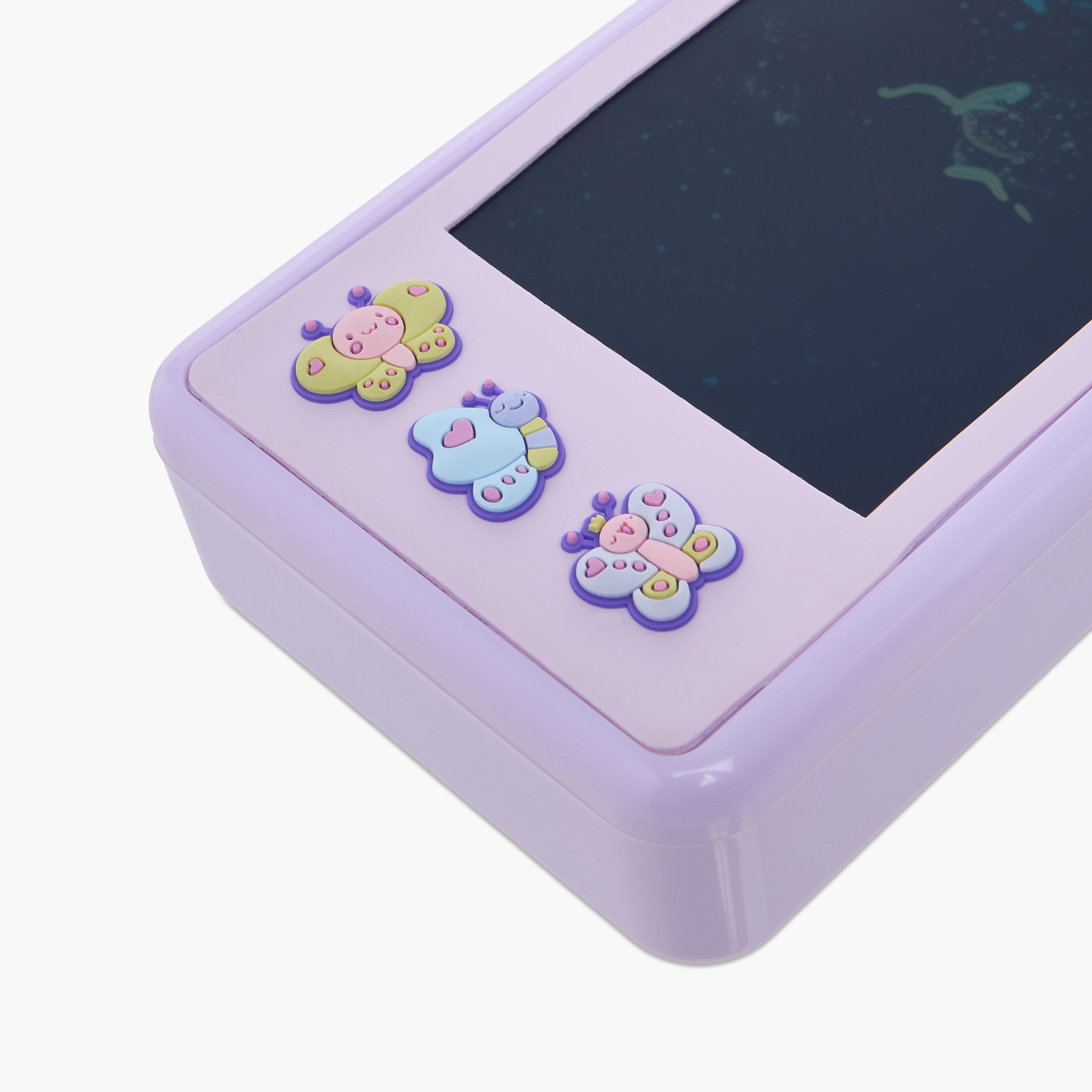 Butterfly Accent Pencil Box with LCD Draw Pad and Pen-school-stationery-pencilcases-image-3