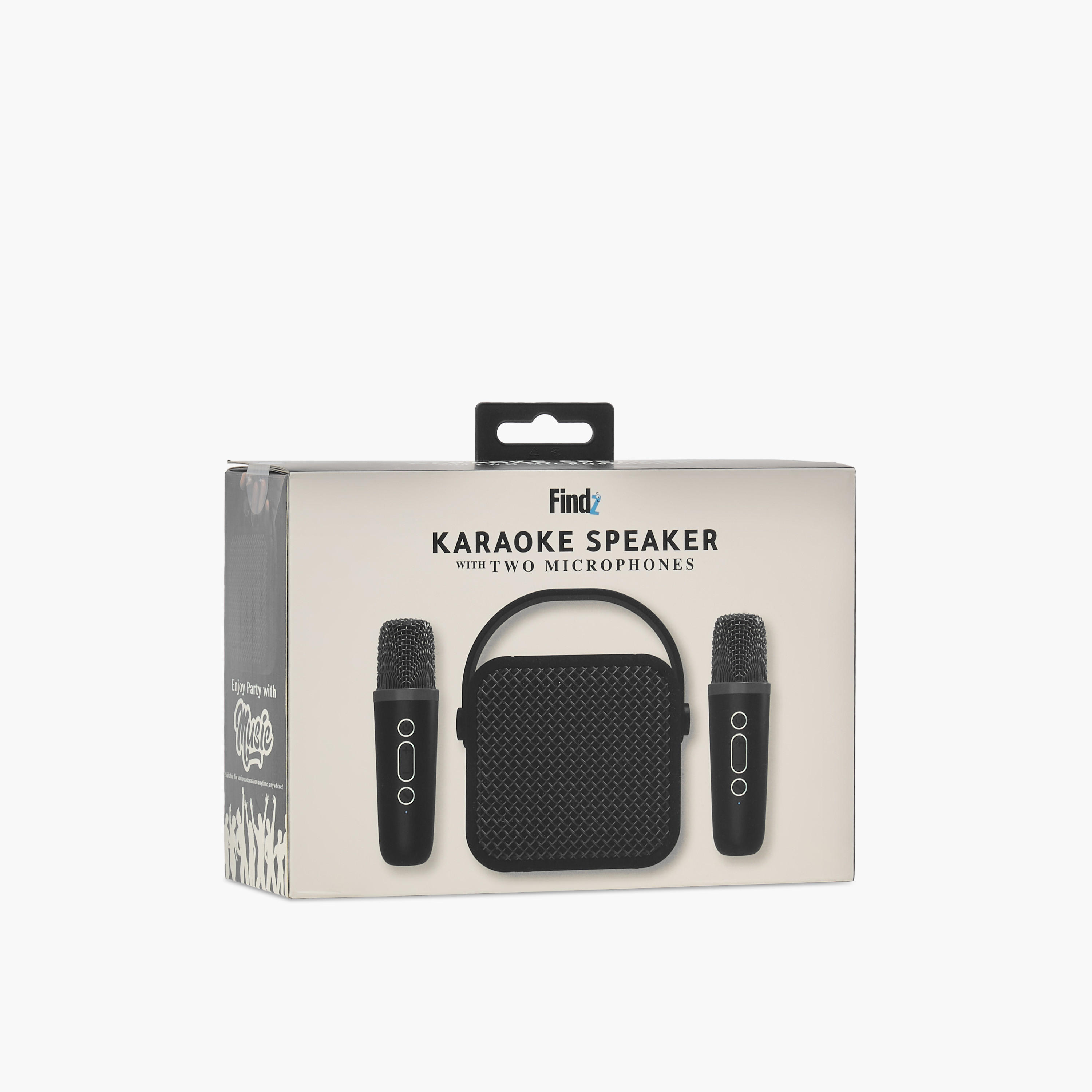 مكبر صوت كاريوكي مع 2 ميكروفون من فايندز-electronics-accessories-image-48