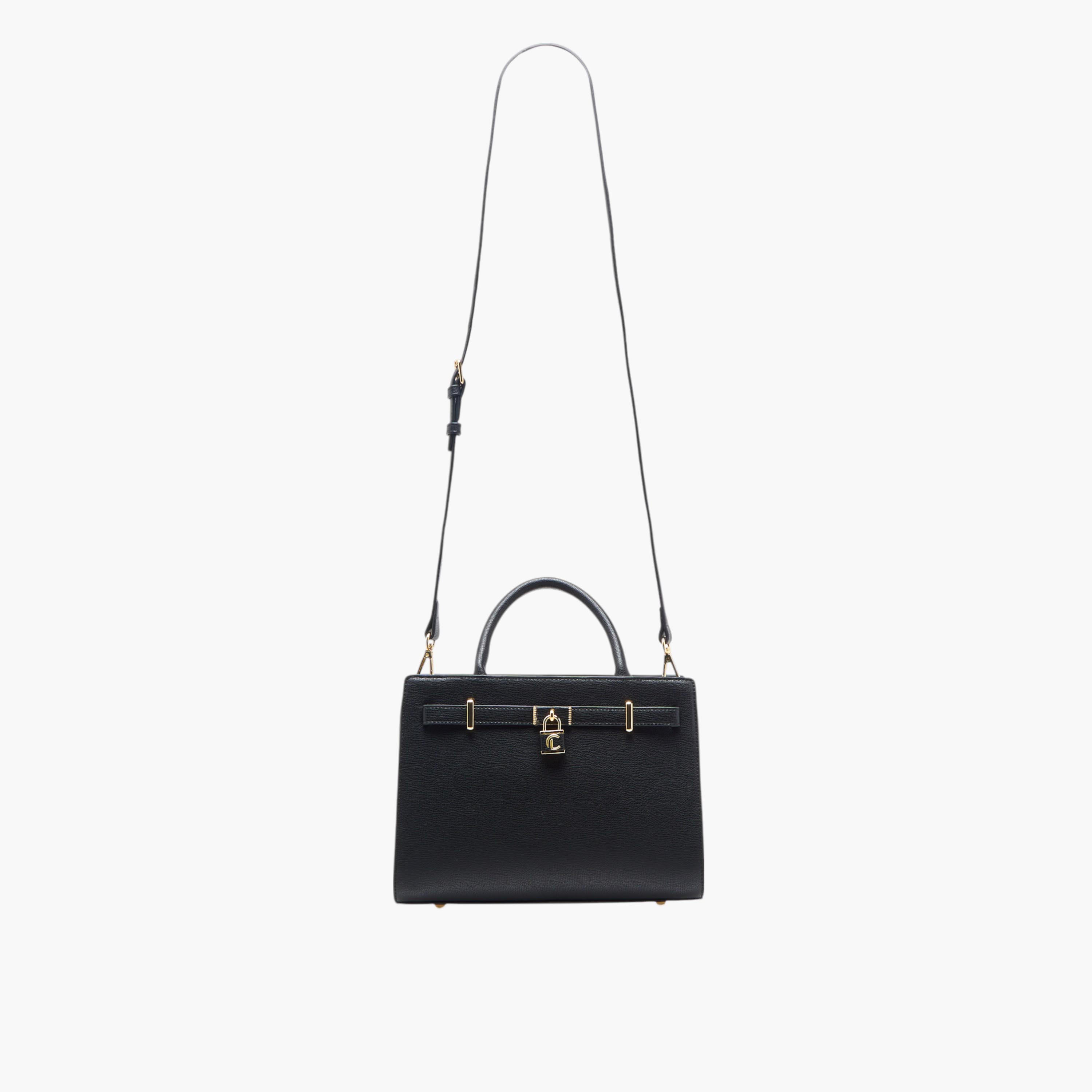 Le Confort Solid Tote Bag with Double Handles and Detachable Strap-women-bagsandwallets-handbags-image-4