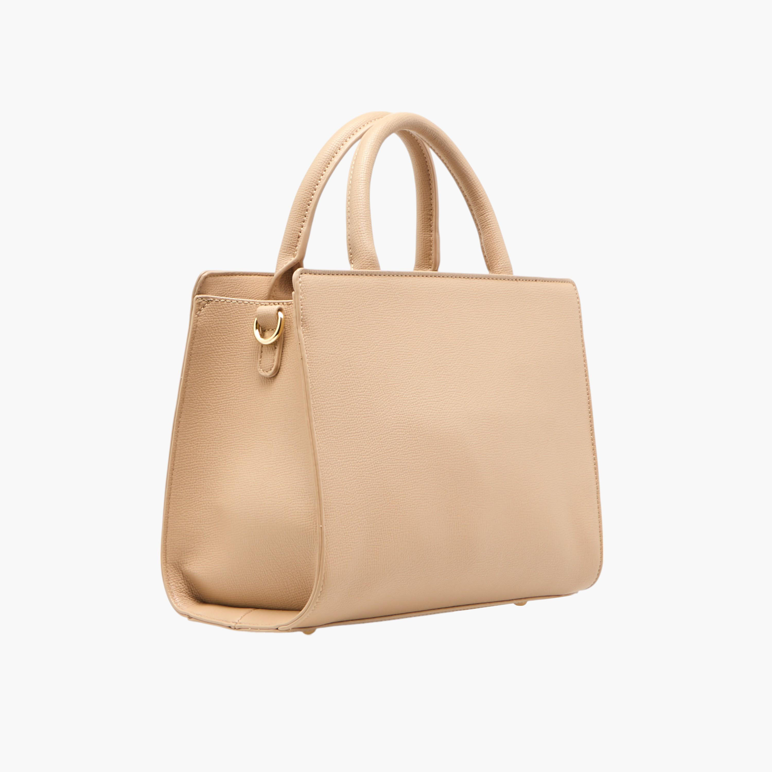 Le Confort Solid Tote Bag with Double Handles and Detachable Strap-women-bagsandwallets-handbags-image-5