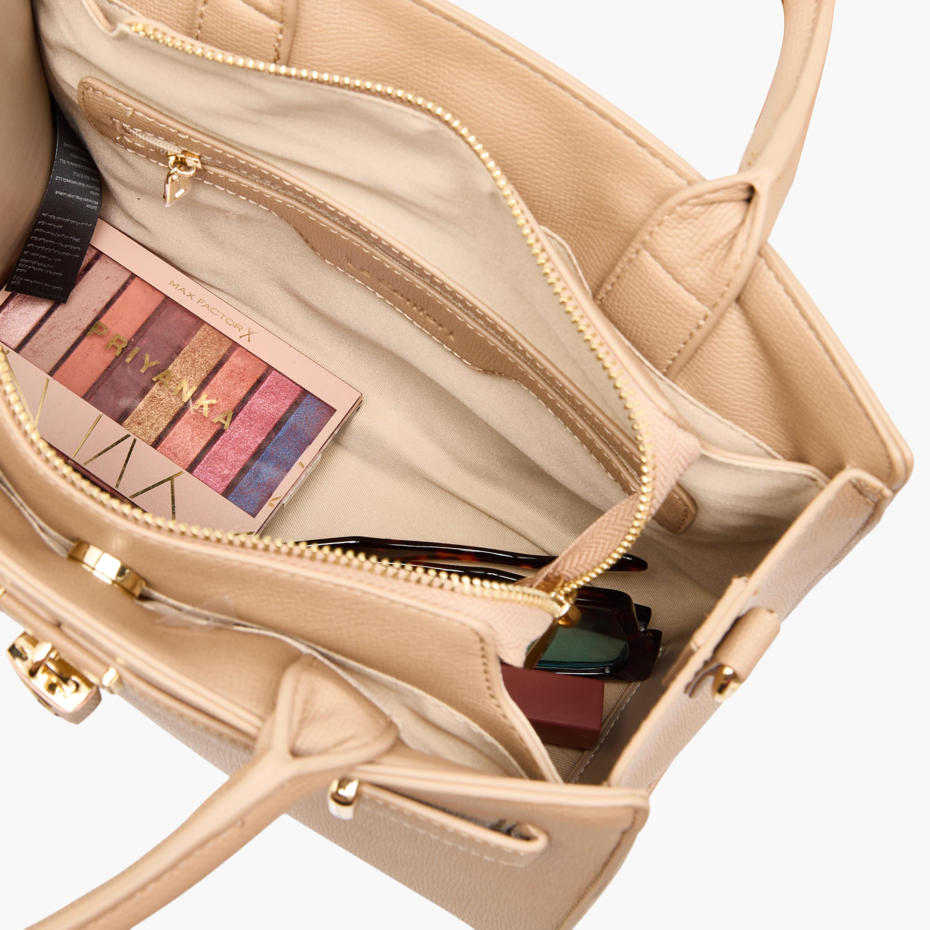Le Confort Solid Tote Bag with Double Handles and Detachable Strap-women-bagsandwallets-handbags-image-9